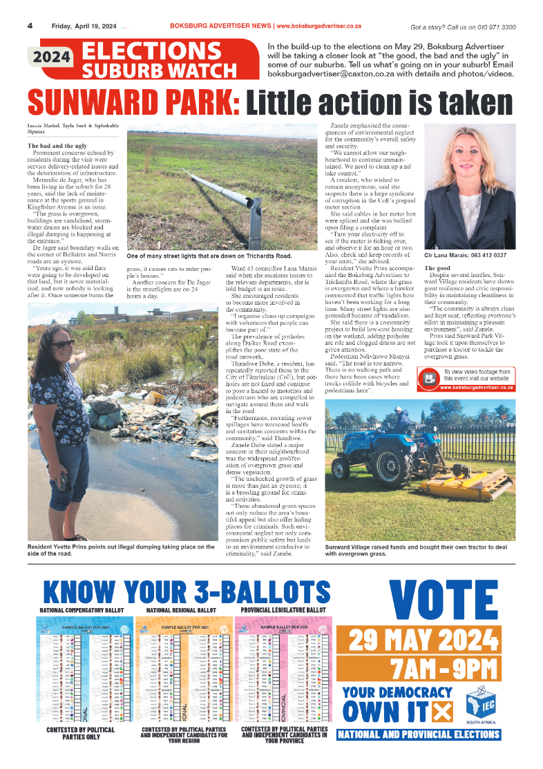 Boksburg Advertiser 19 April 2024 page 4