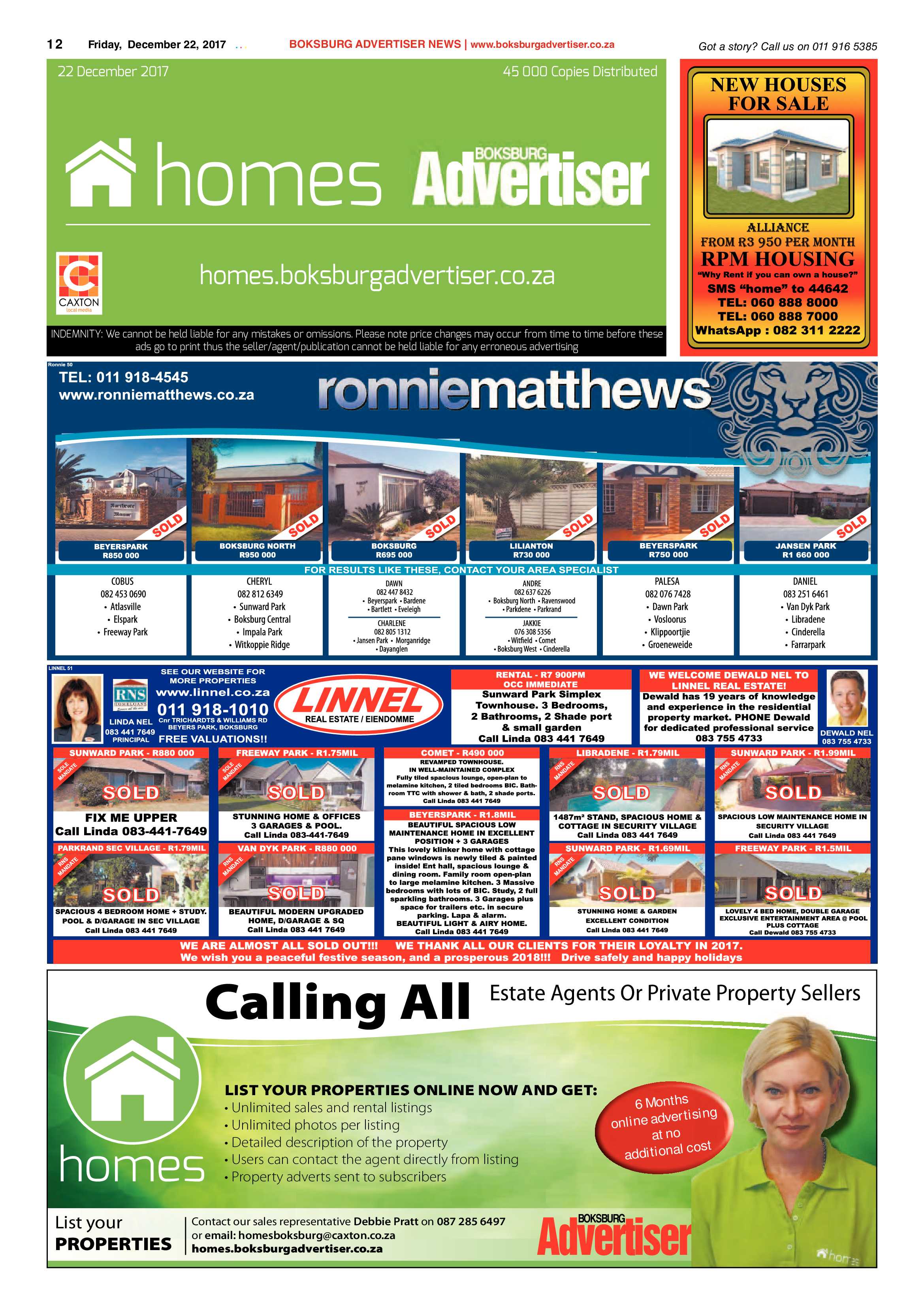 Boksburg Advertiser 19 December 2017 page 14