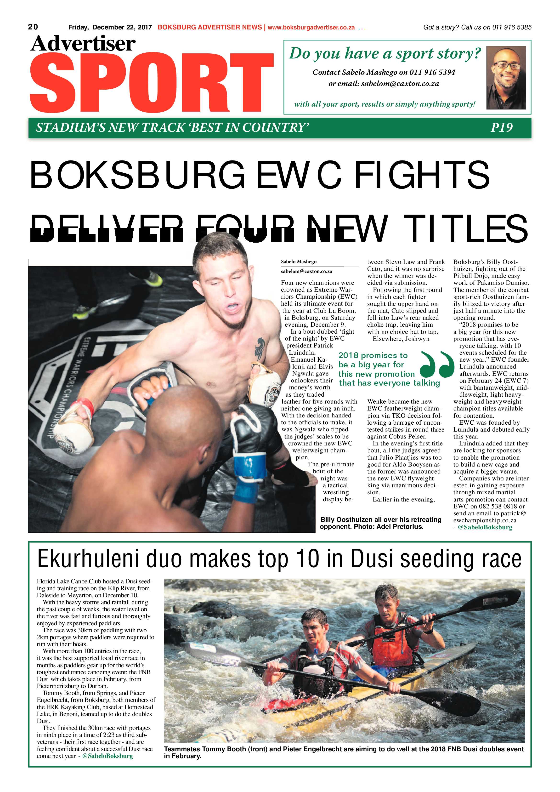 Boksburg Advertiser 19 December 2017 page 22