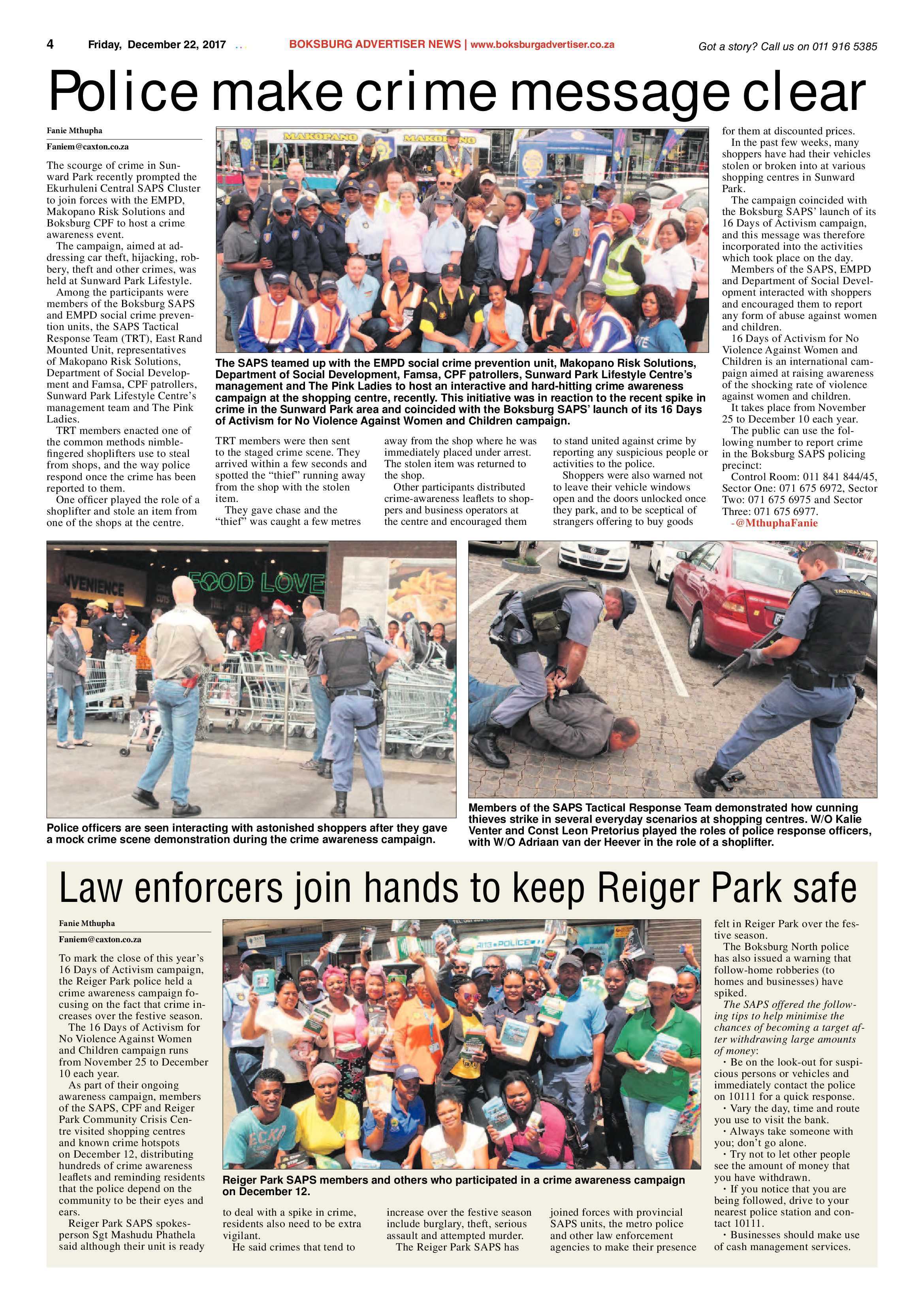 Boksburg Advertiser 19 December 2017 page 6