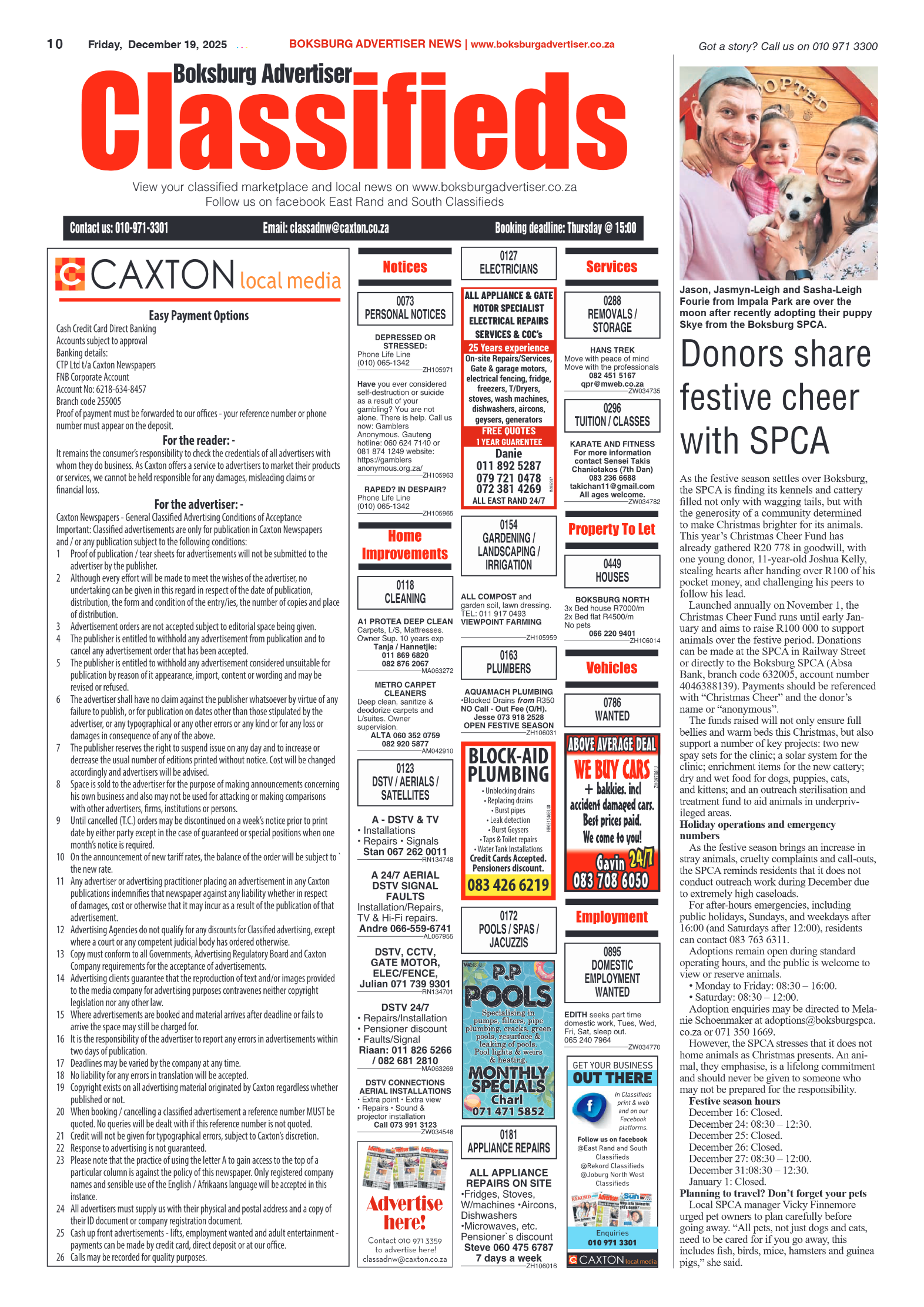 Boksburg Advertiser 19 December 2025 page 10