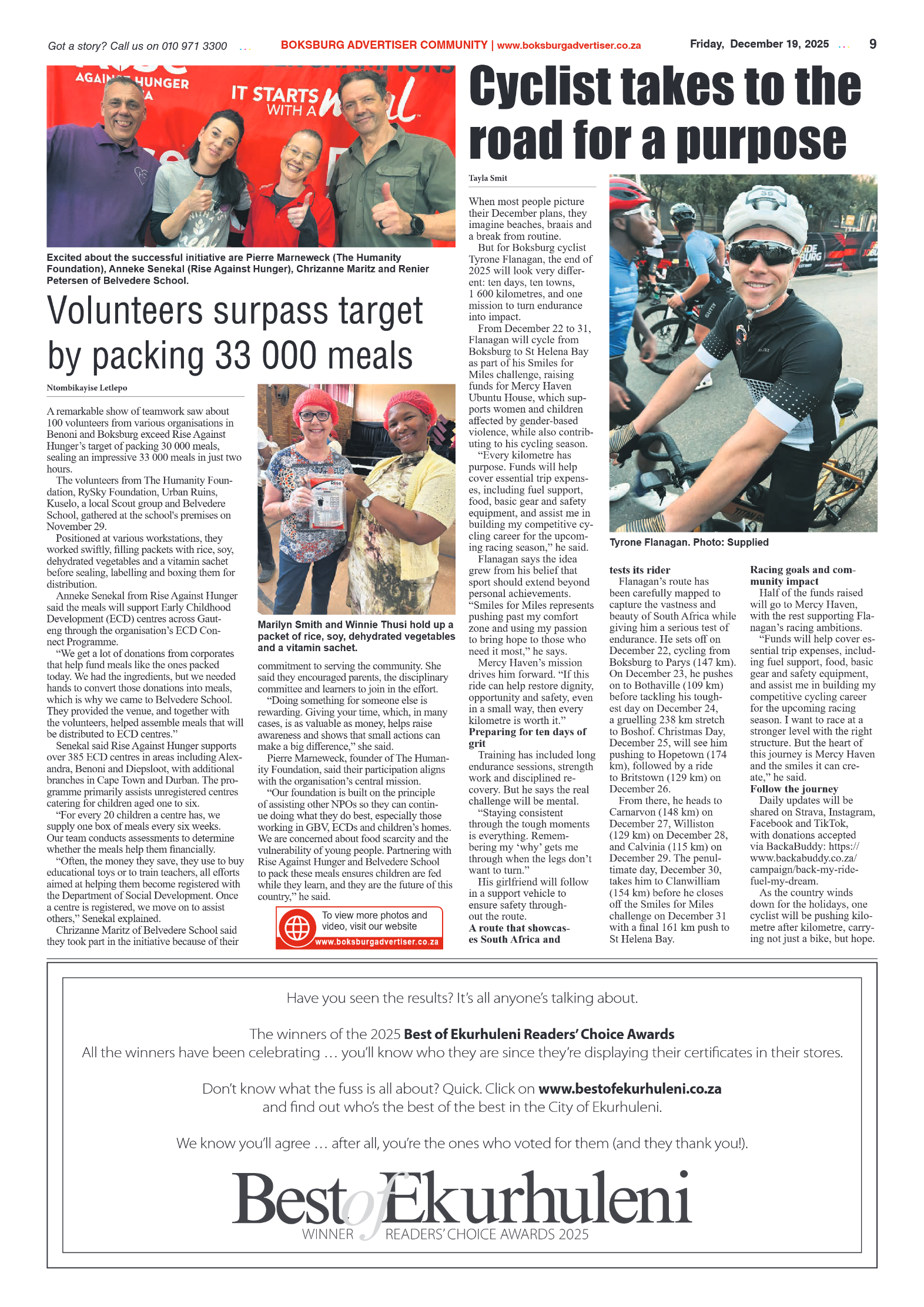 Boksburg Advertiser 19 December 2025 page 9