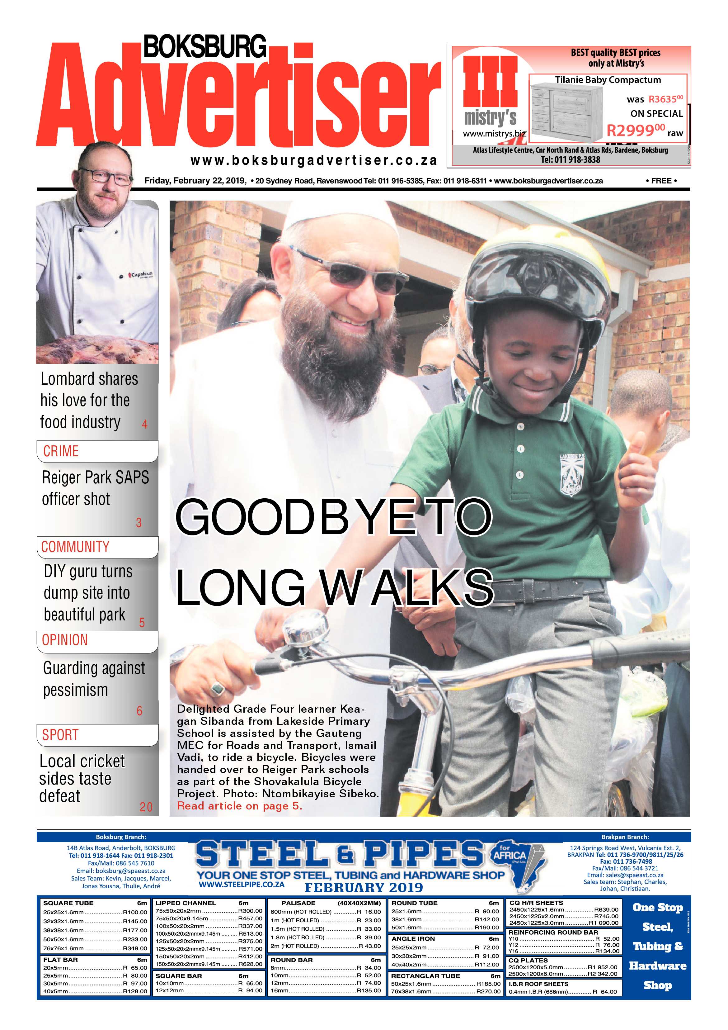 Boksburg Advertiser 19 February 2019 page 1