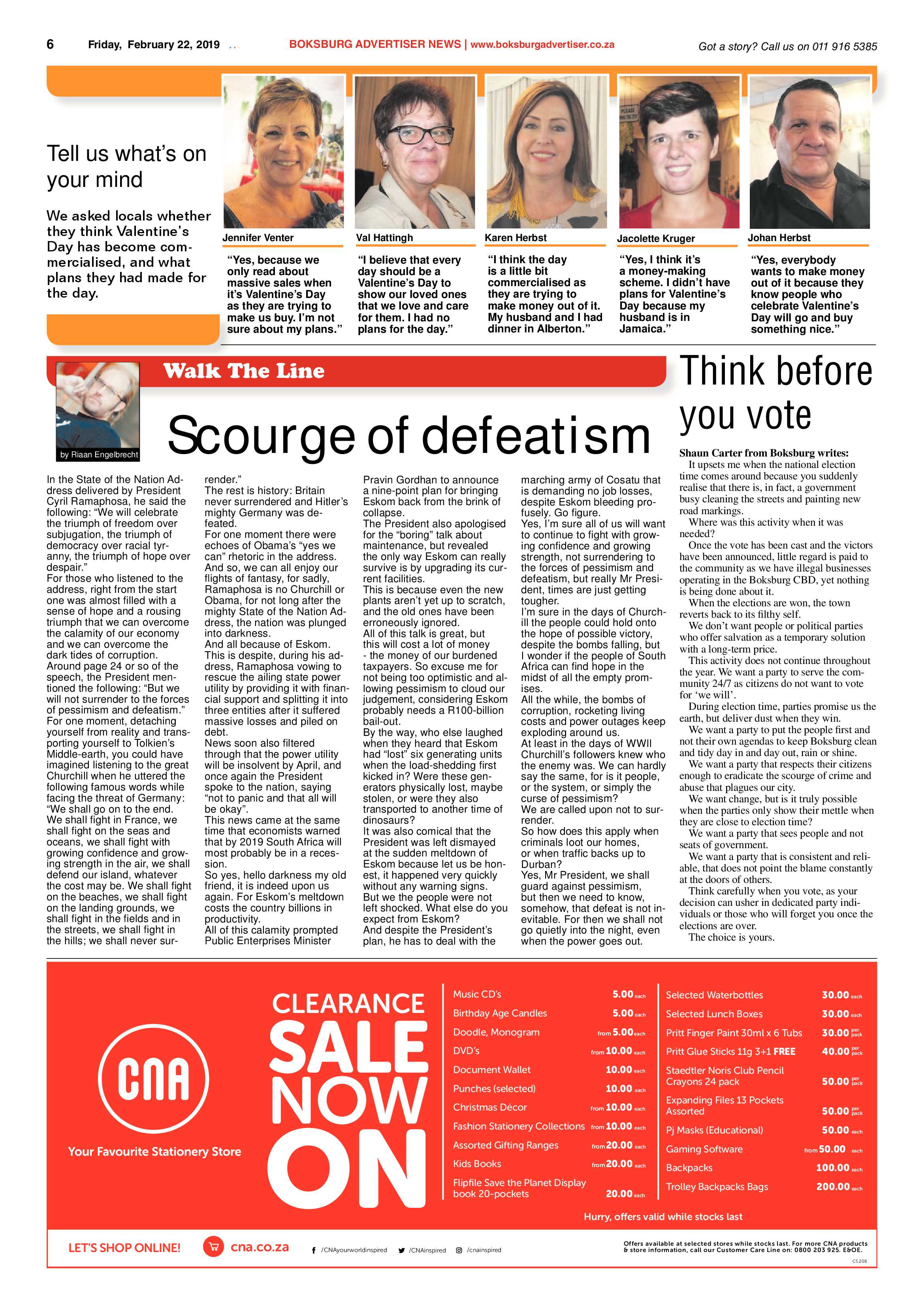 Boksburg Advertiser 19 February 2019 page 6