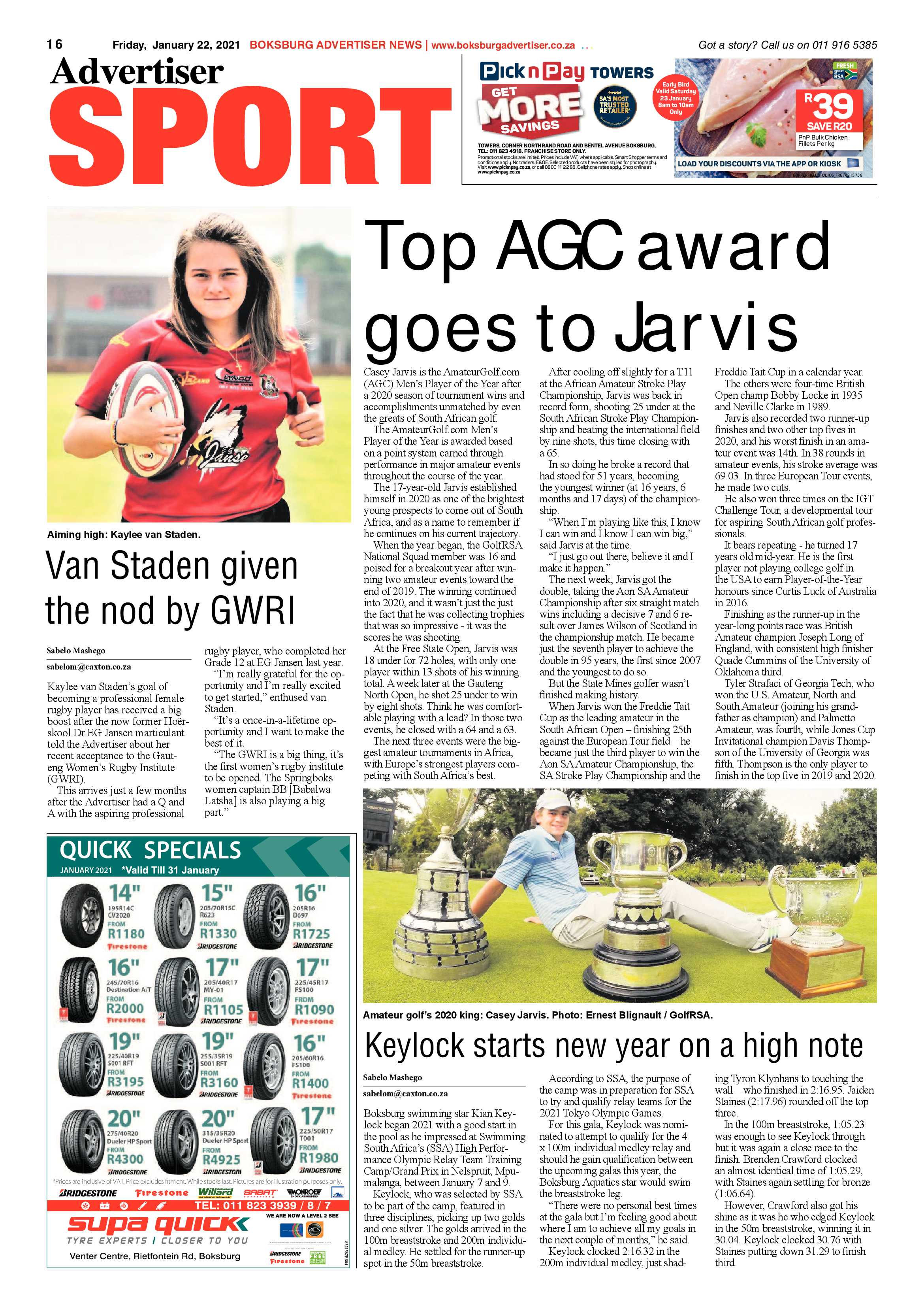 Boksburg Advertiser 19 January 2021 page 16