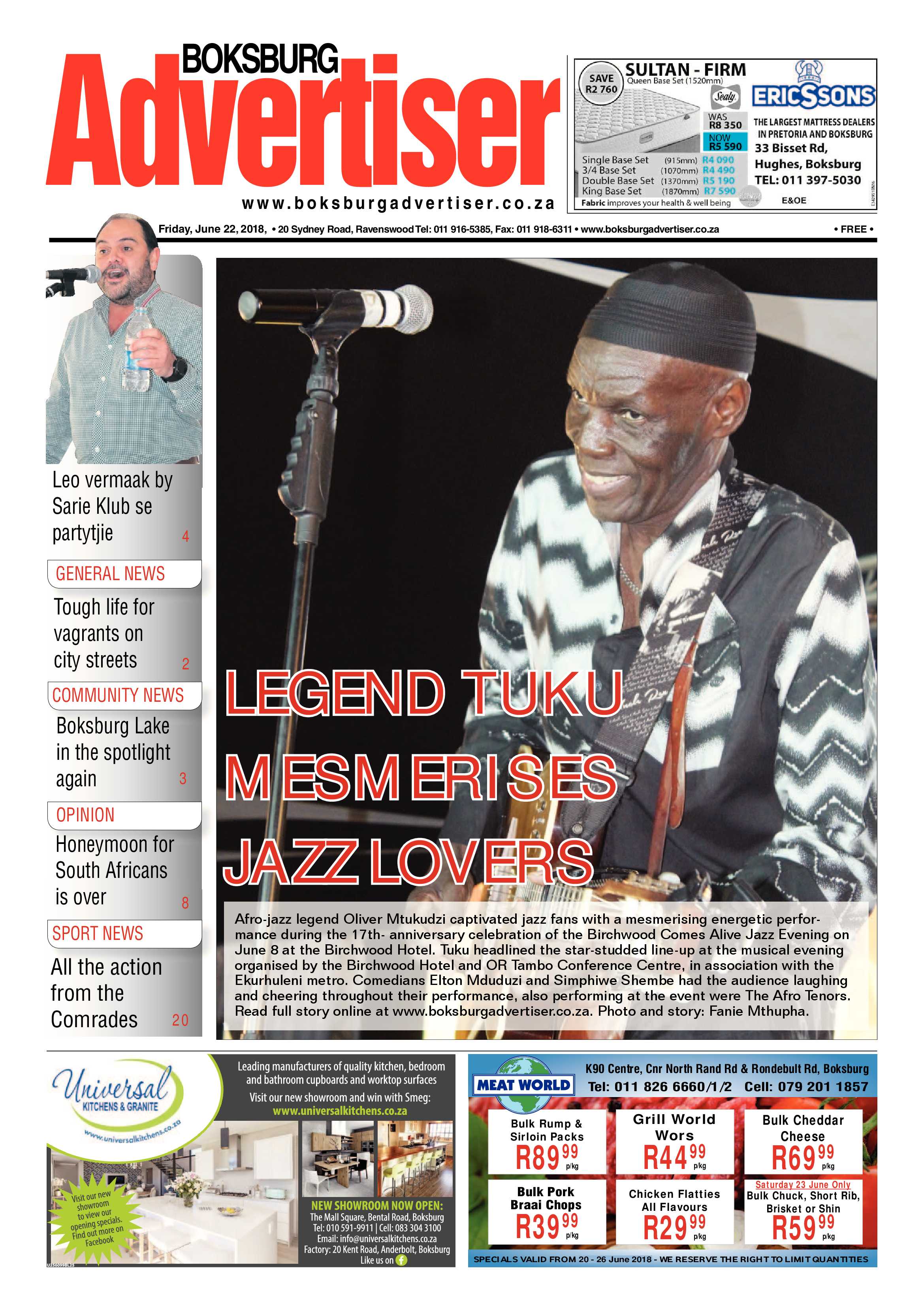 Boksburg Advertiser 19 June 2018 page 1