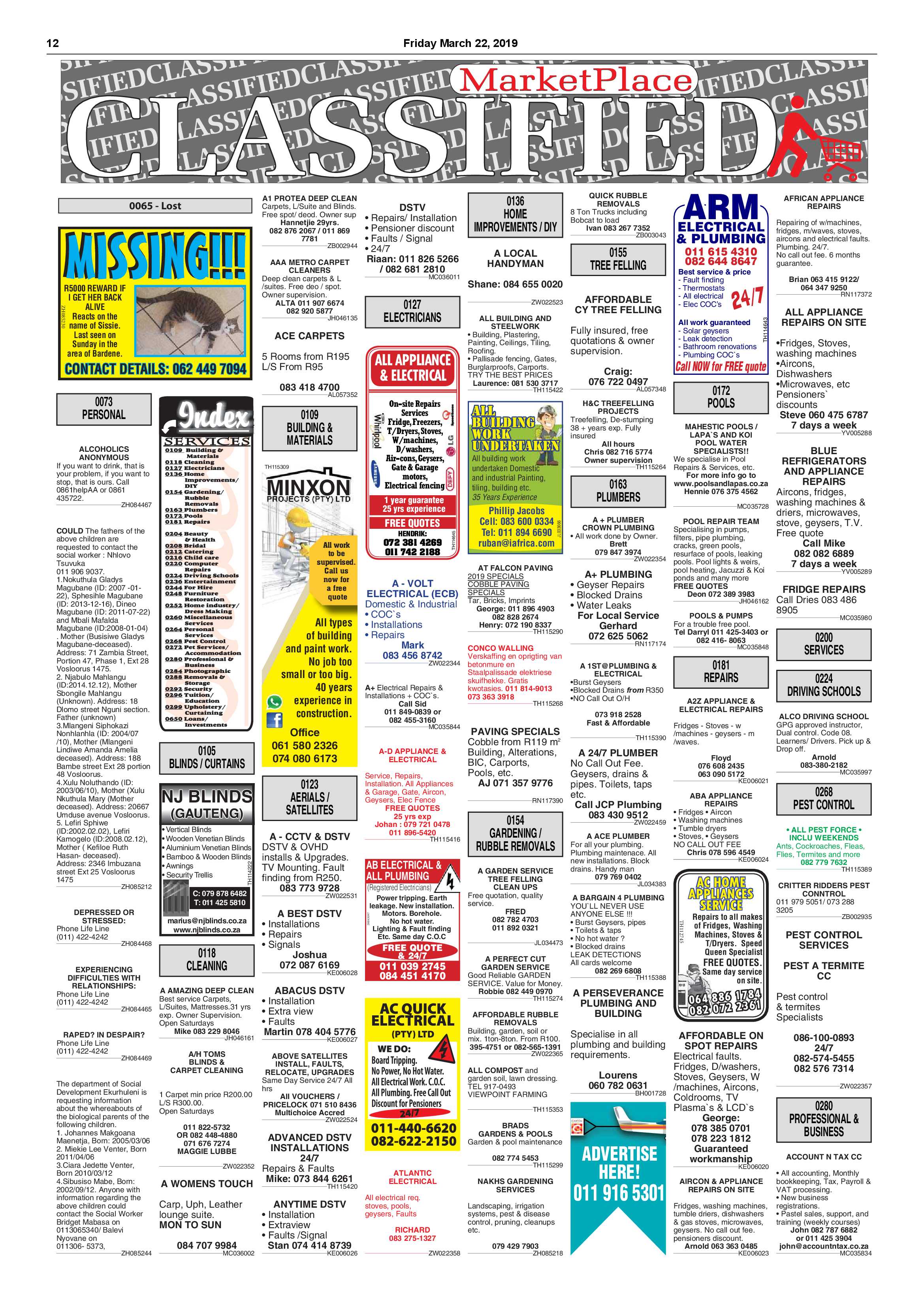 Boksburg Advertiser 19 March 2019 page 12