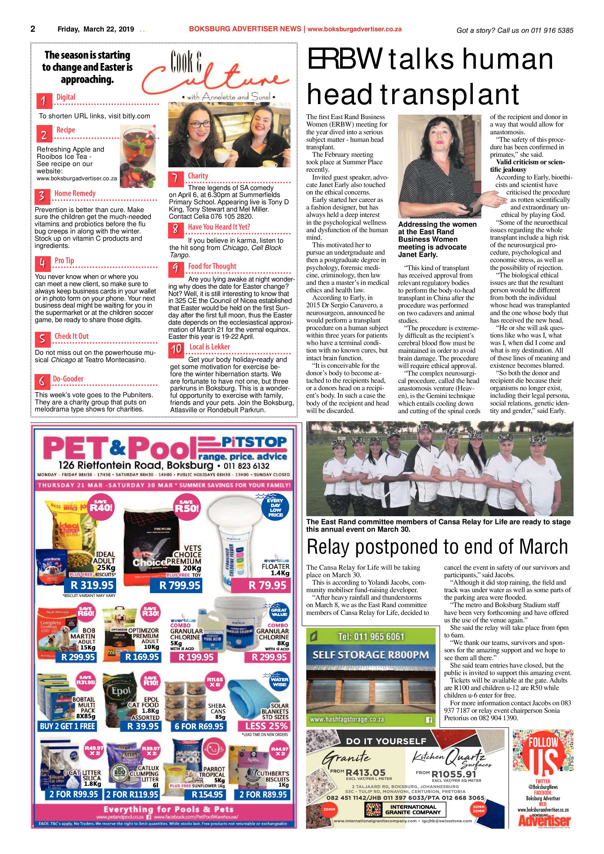 Boksburg Advertiser 19 March 2019 page 2