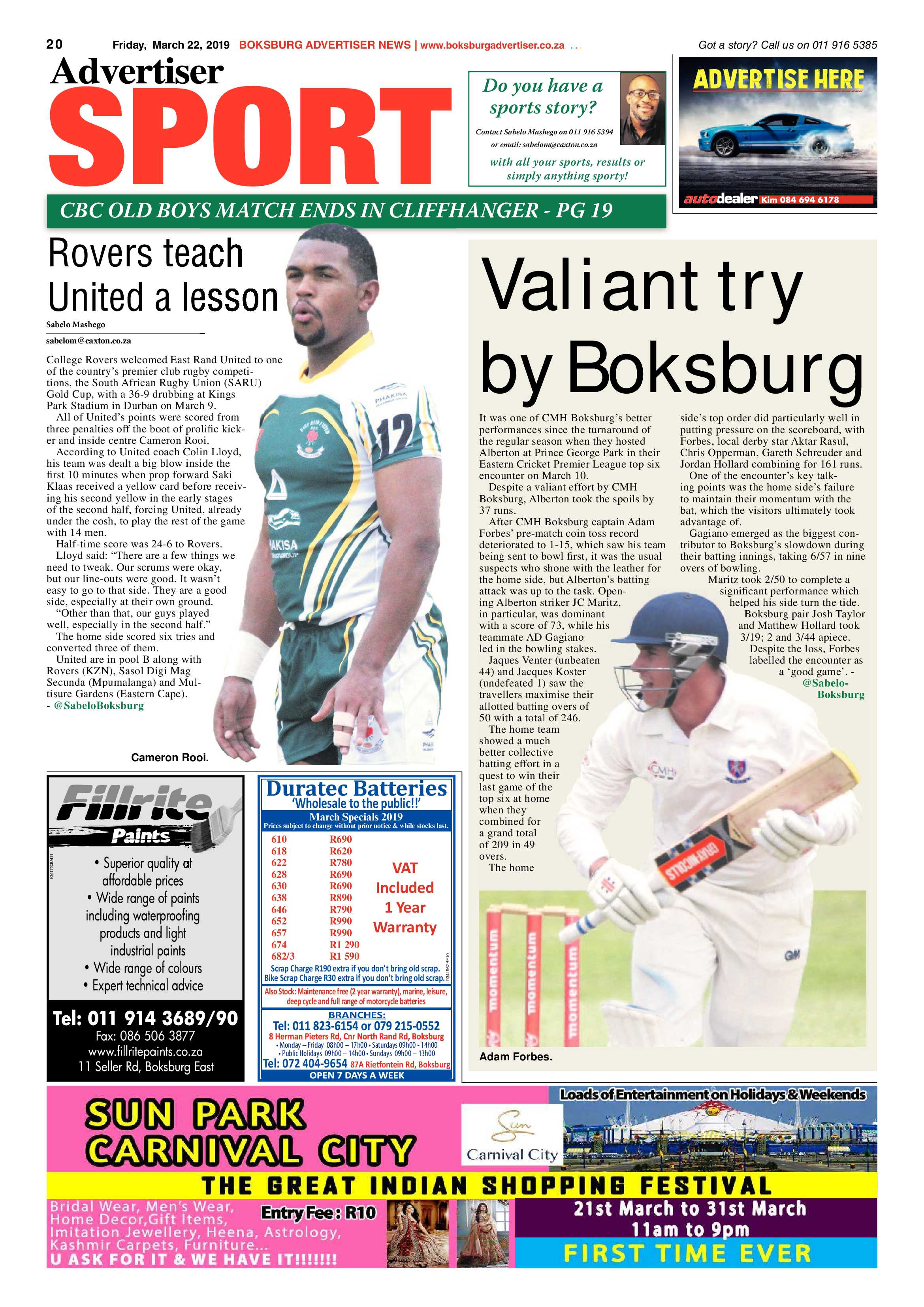 Boksburg Advertiser 19 March 2019 page 20