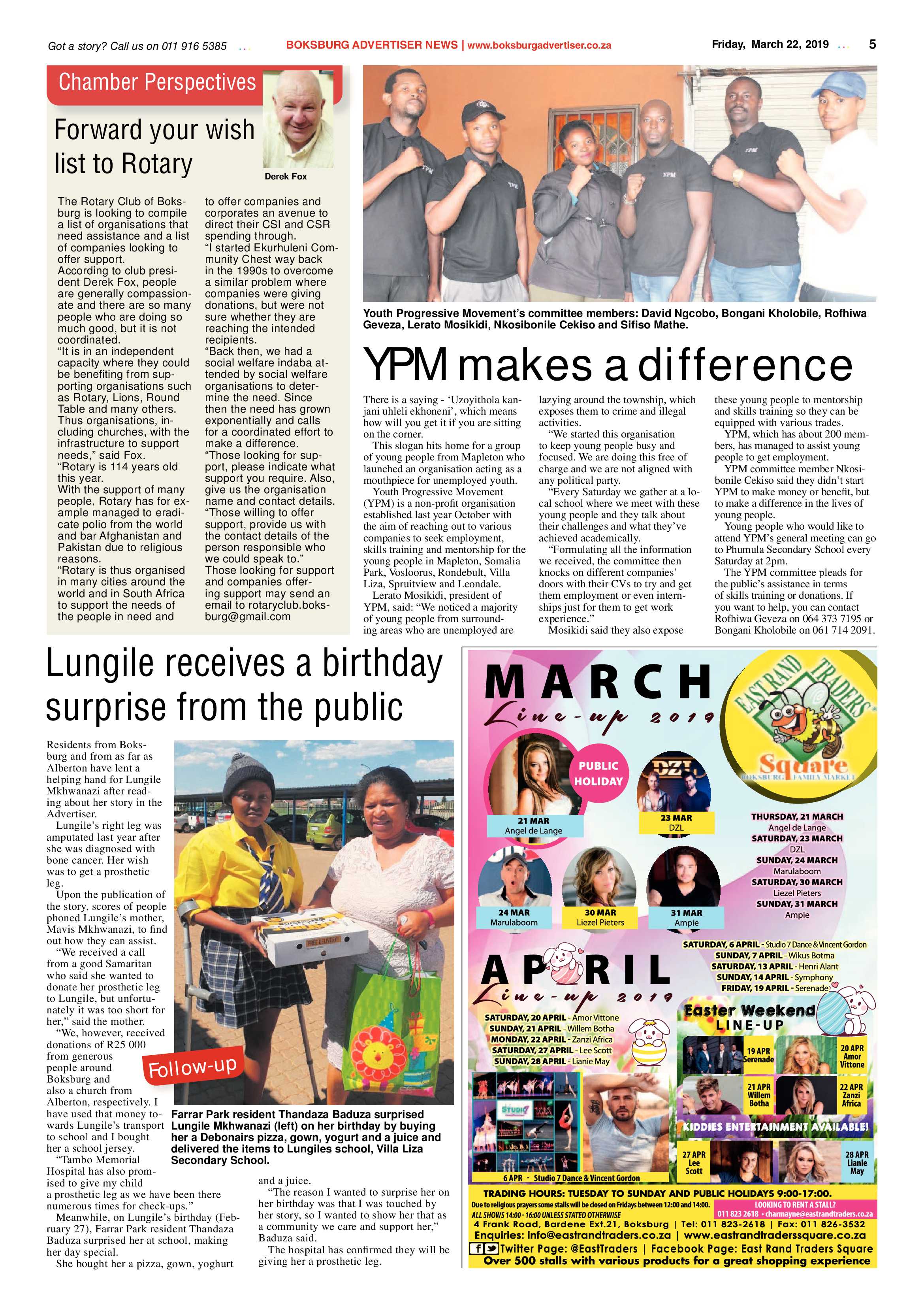 Boksburg Advertiser 19 March 2019 page 5