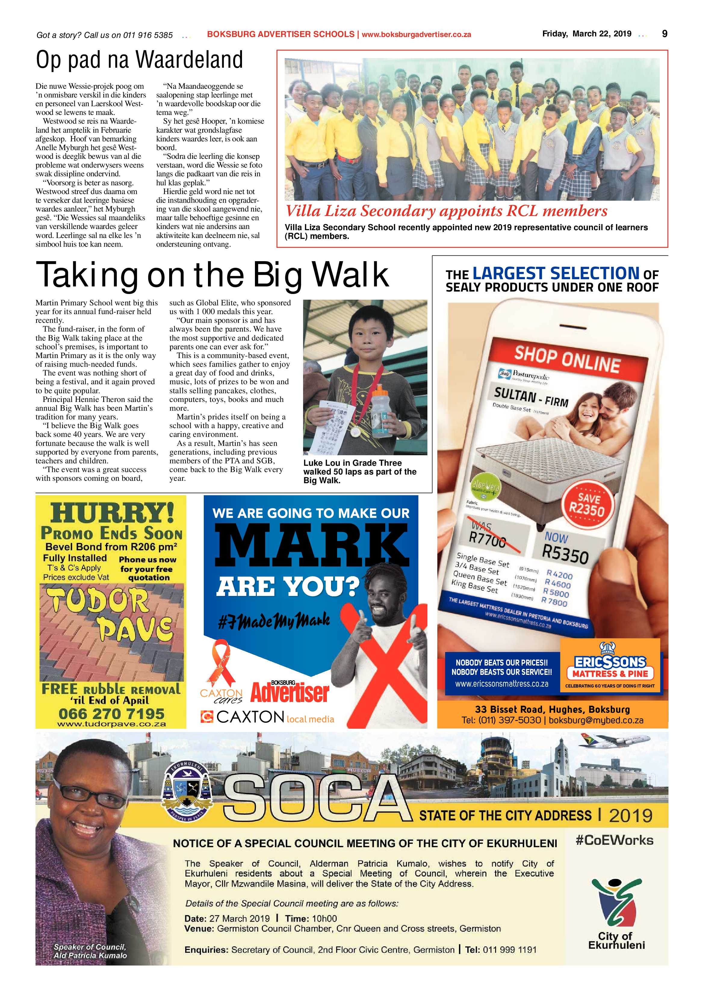 Boksburg Advertiser 19 March 2019 page 9