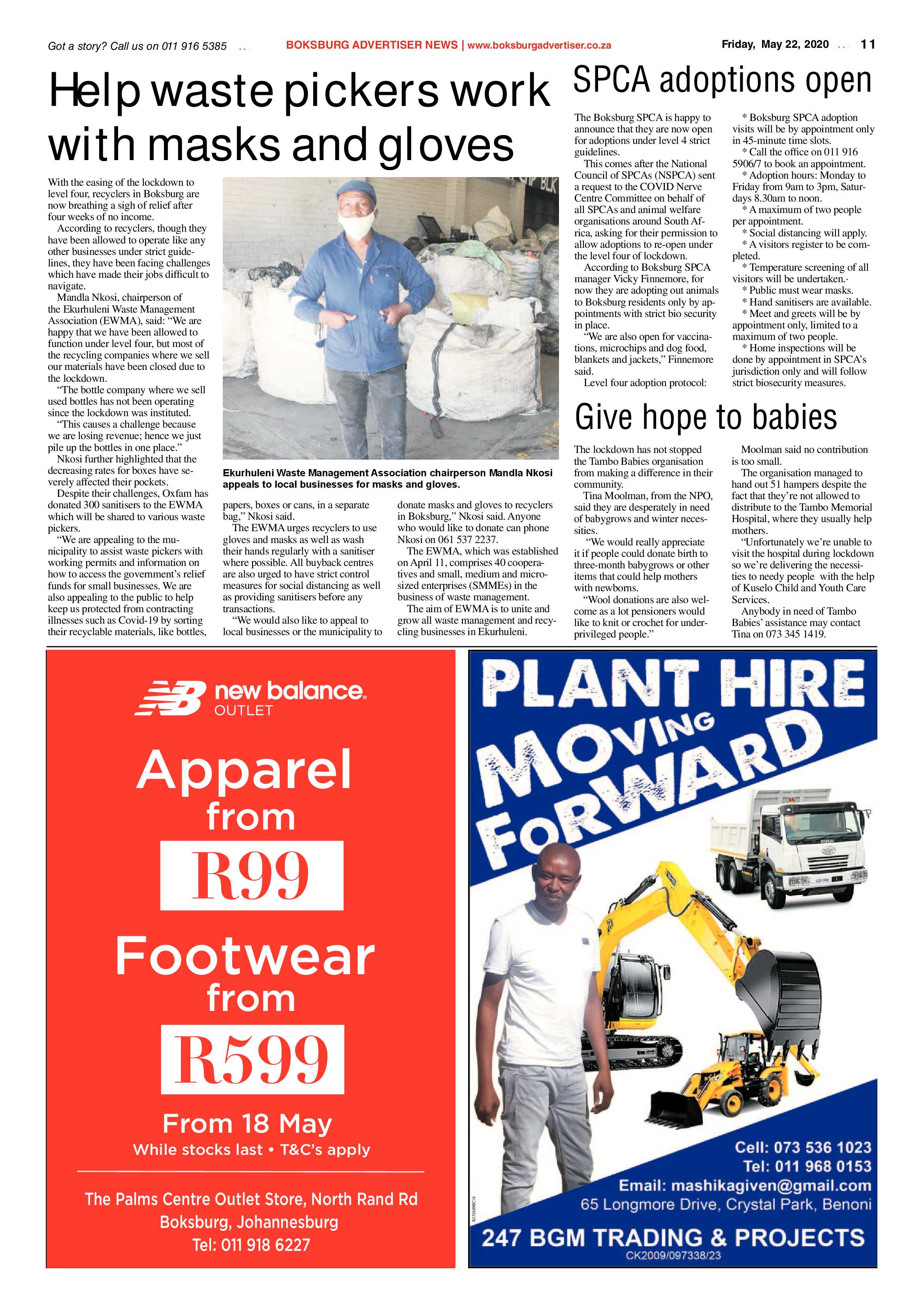 Boksburg Advertiser 19 May 2020 page 11