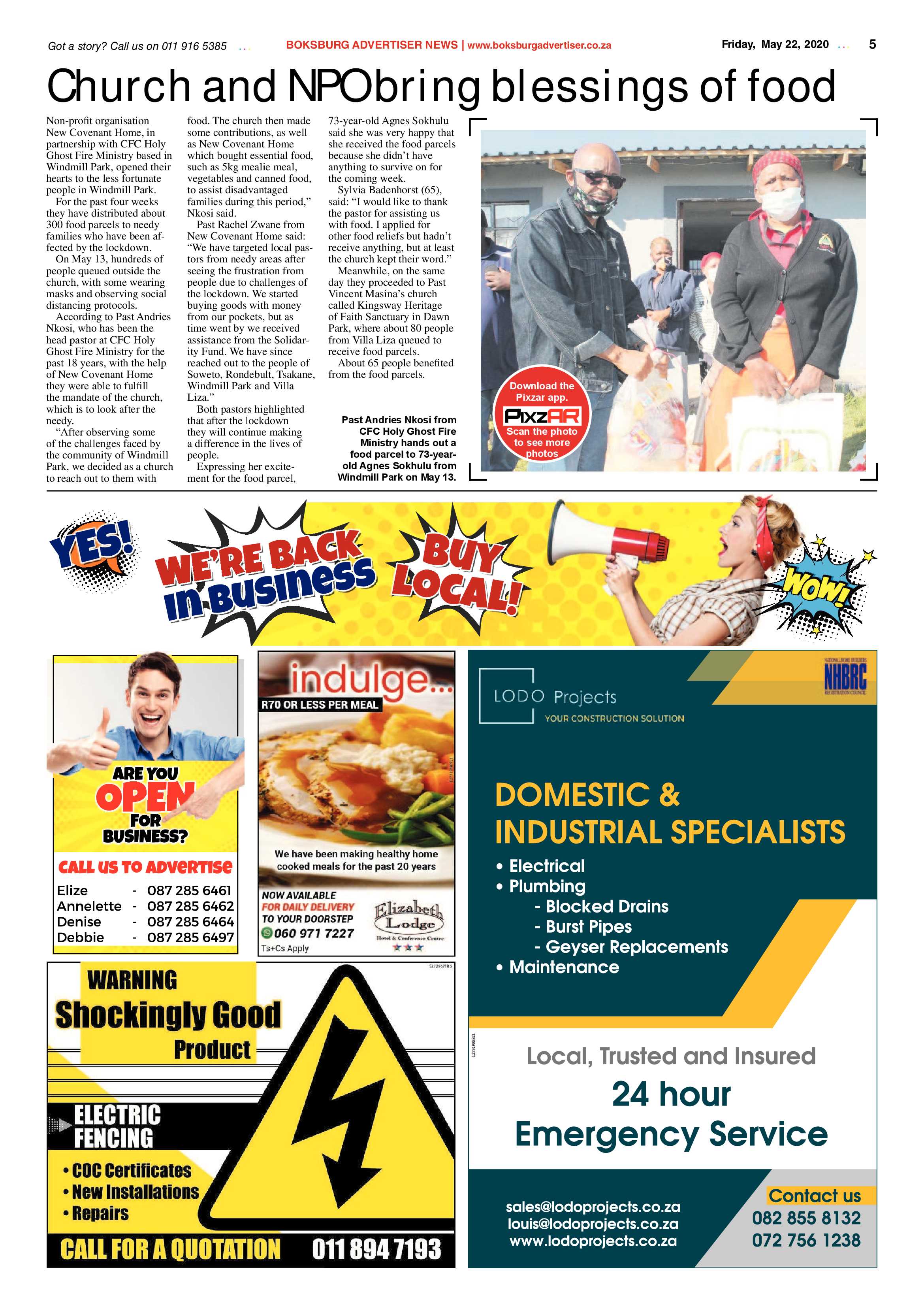 Boksburg Advertiser 19 May 2020 page 5