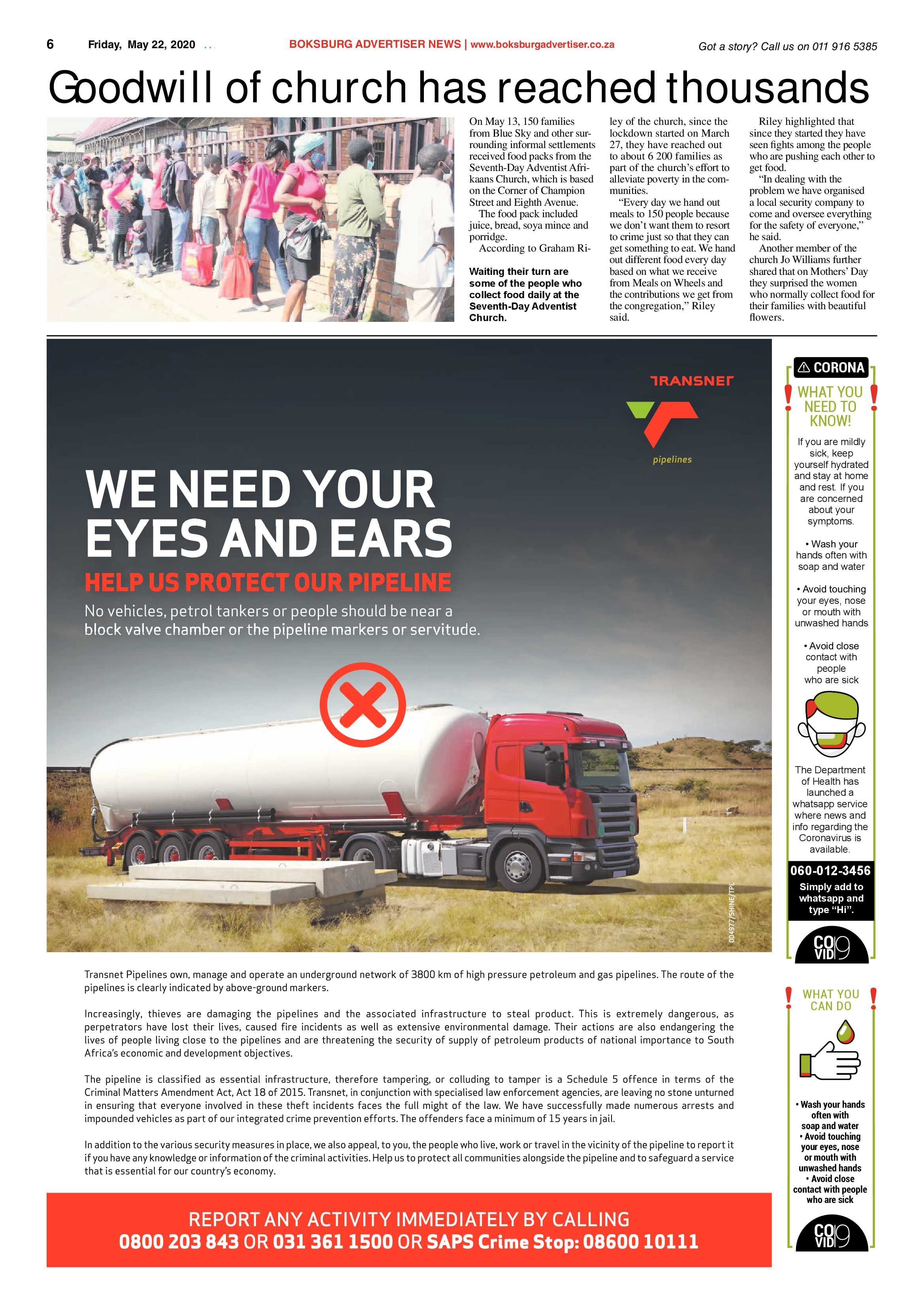 Boksburg Advertiser 19 May 2020 page 6
