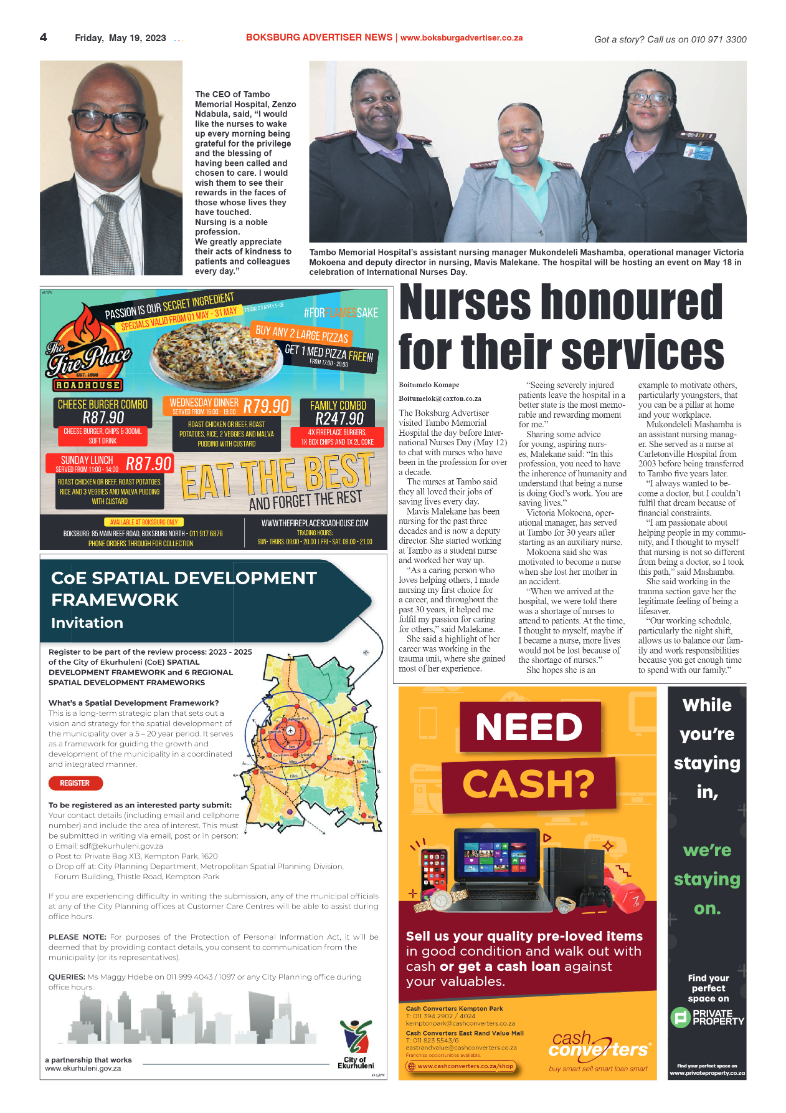 Boksburg Advertiser 19 May 2023 page 4