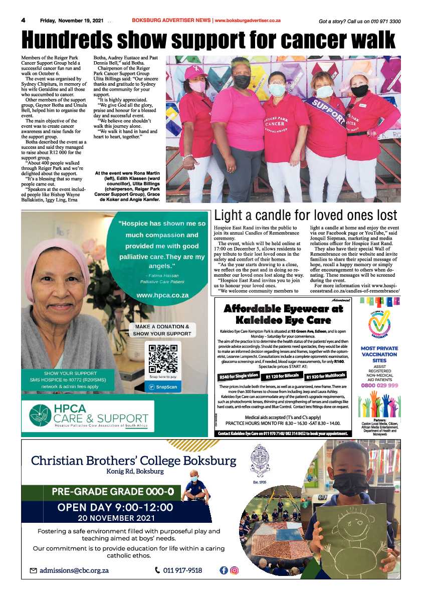 Boksburg Advertiser 19 November 2021 page 4