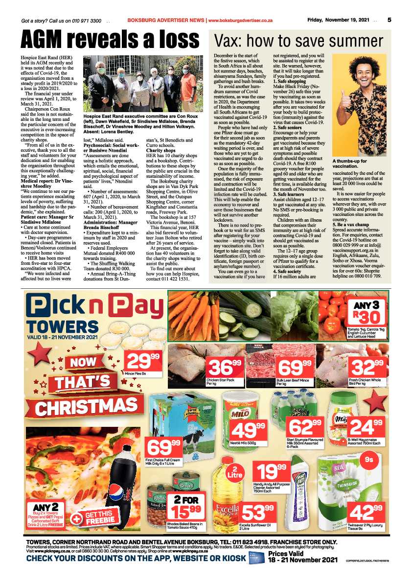 Boksburg Advertiser 19 November 2021 page 5