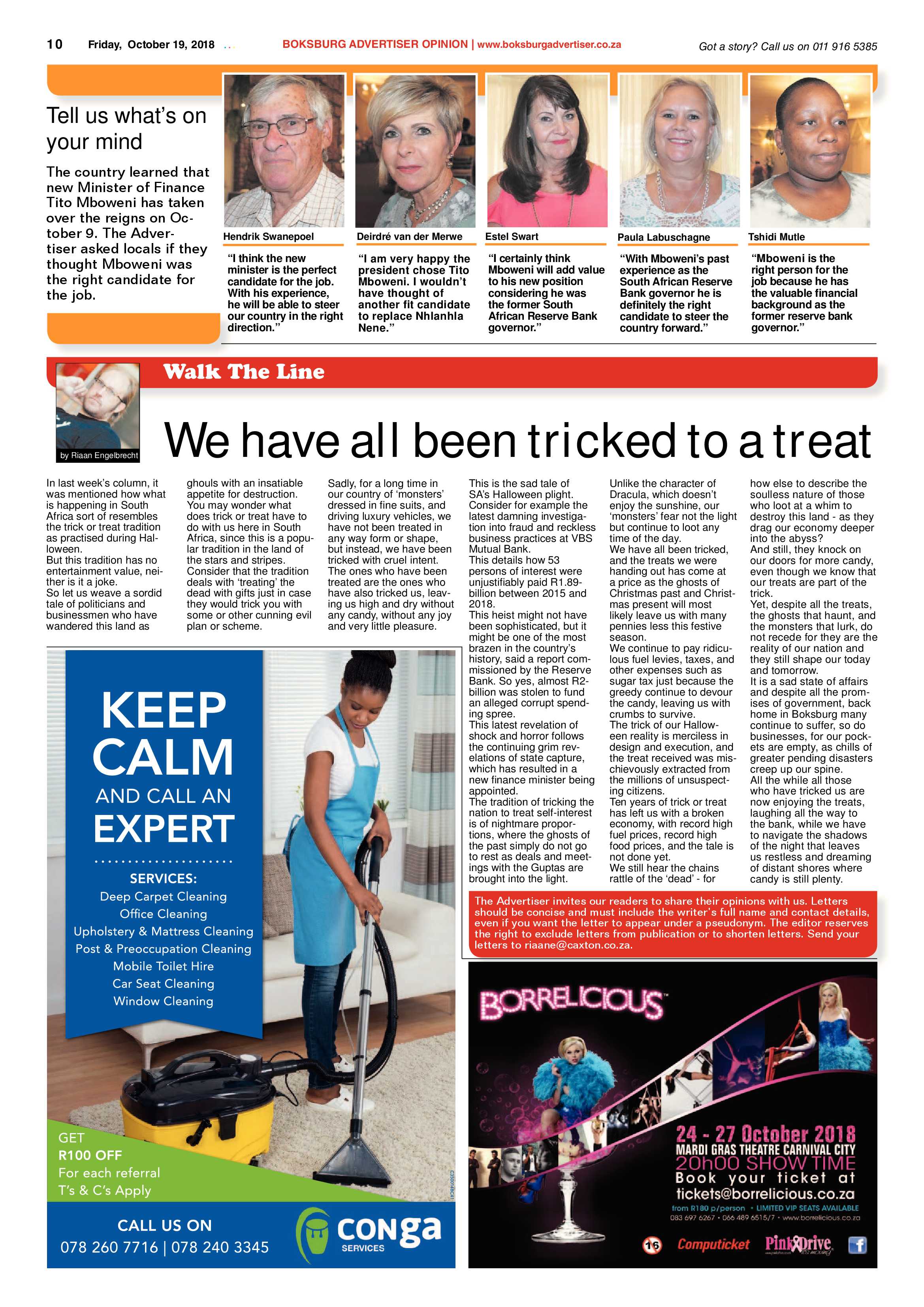 Boksburg Advertiser 19 October 2018 page 10