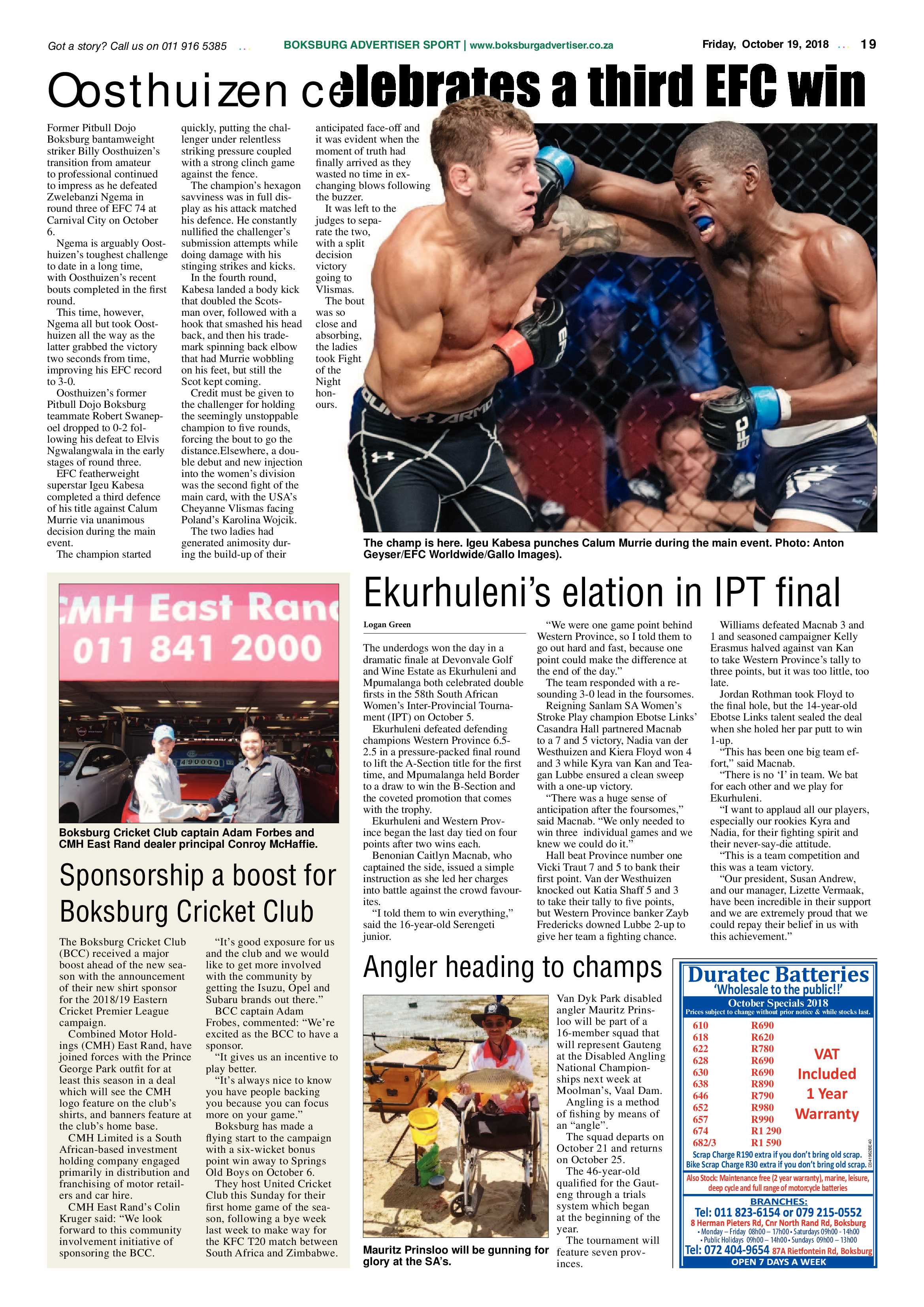 Boksburg Advertiser 19 October 2018 page 19