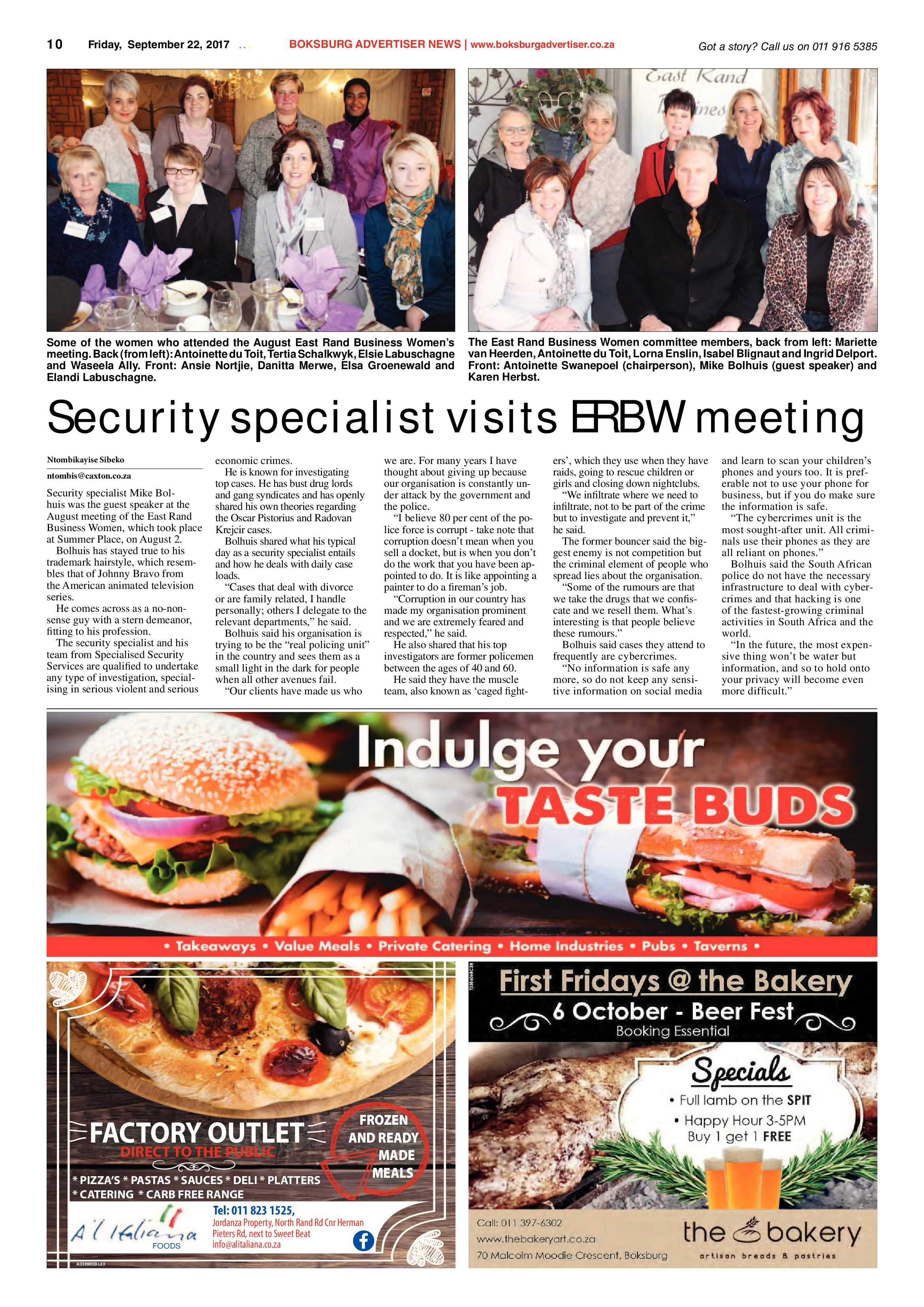 Boksburg Advertiser 19 September 2017 page 10