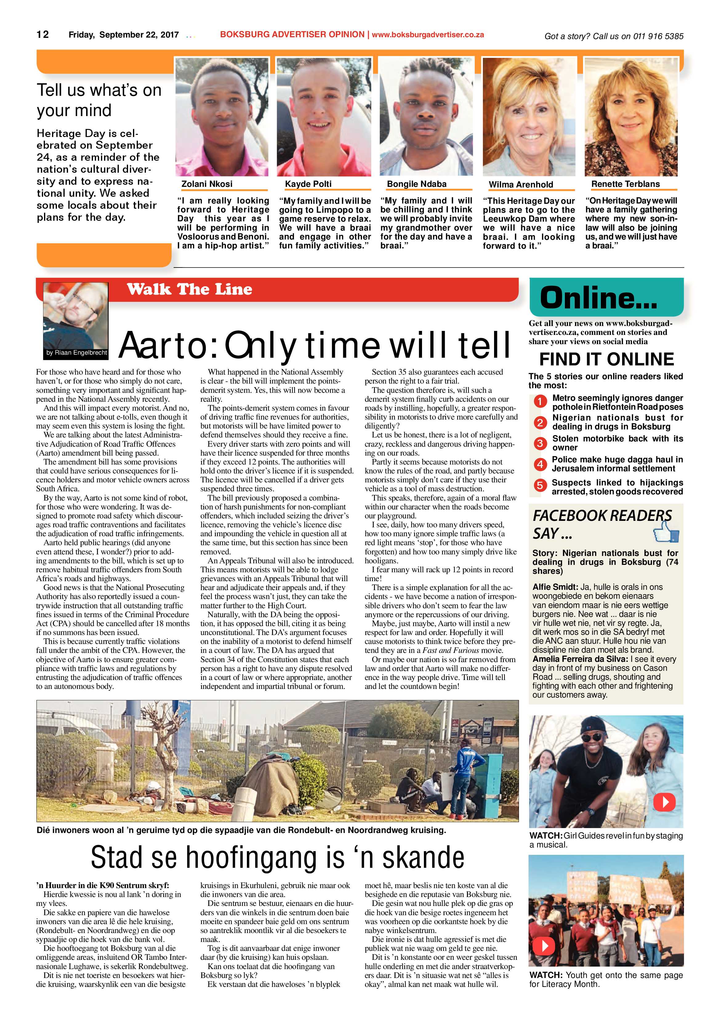 Boksburg Advertiser 19 September 2017 page 12