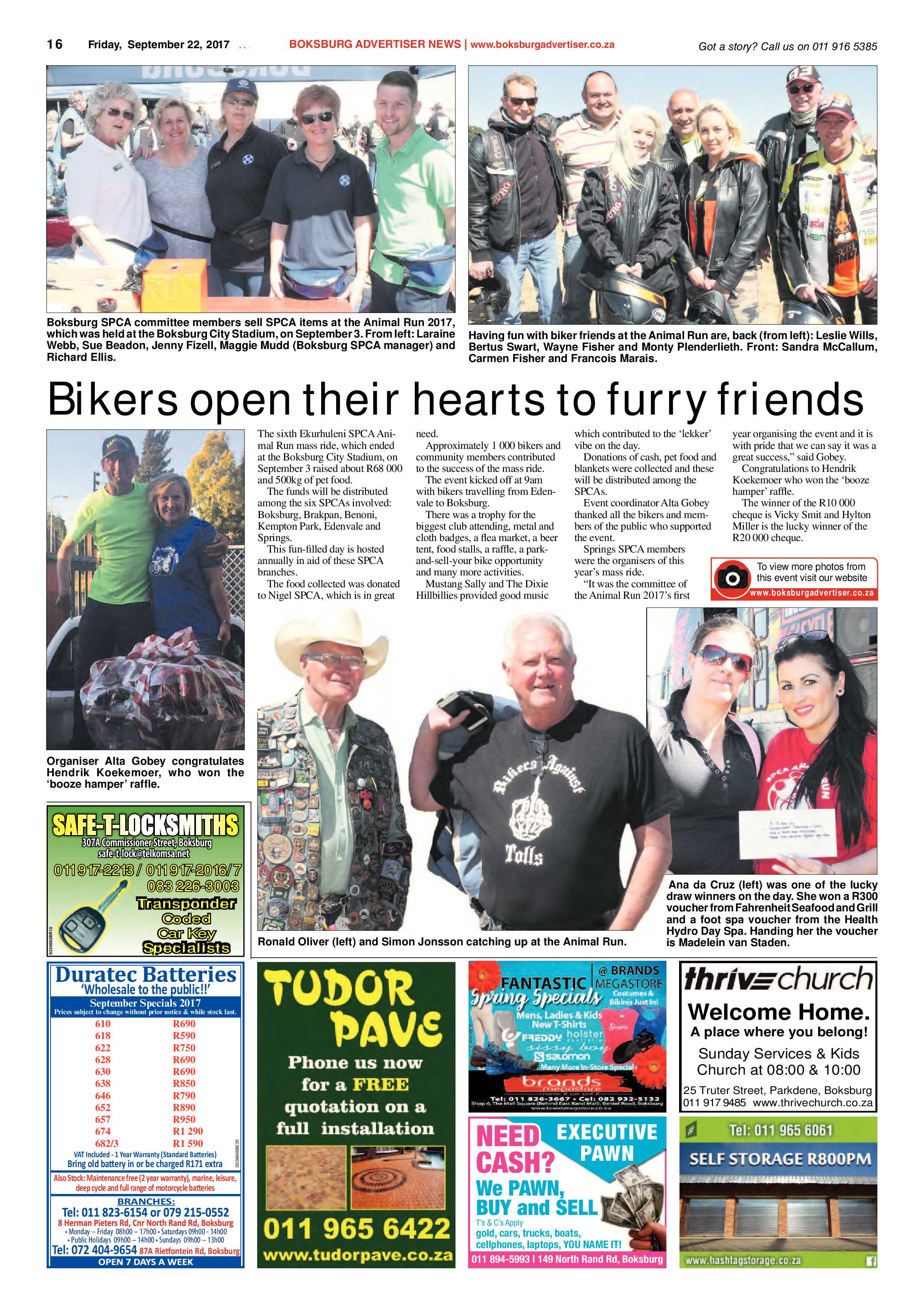 Boksburg Advertiser 19 September 2017 page 16