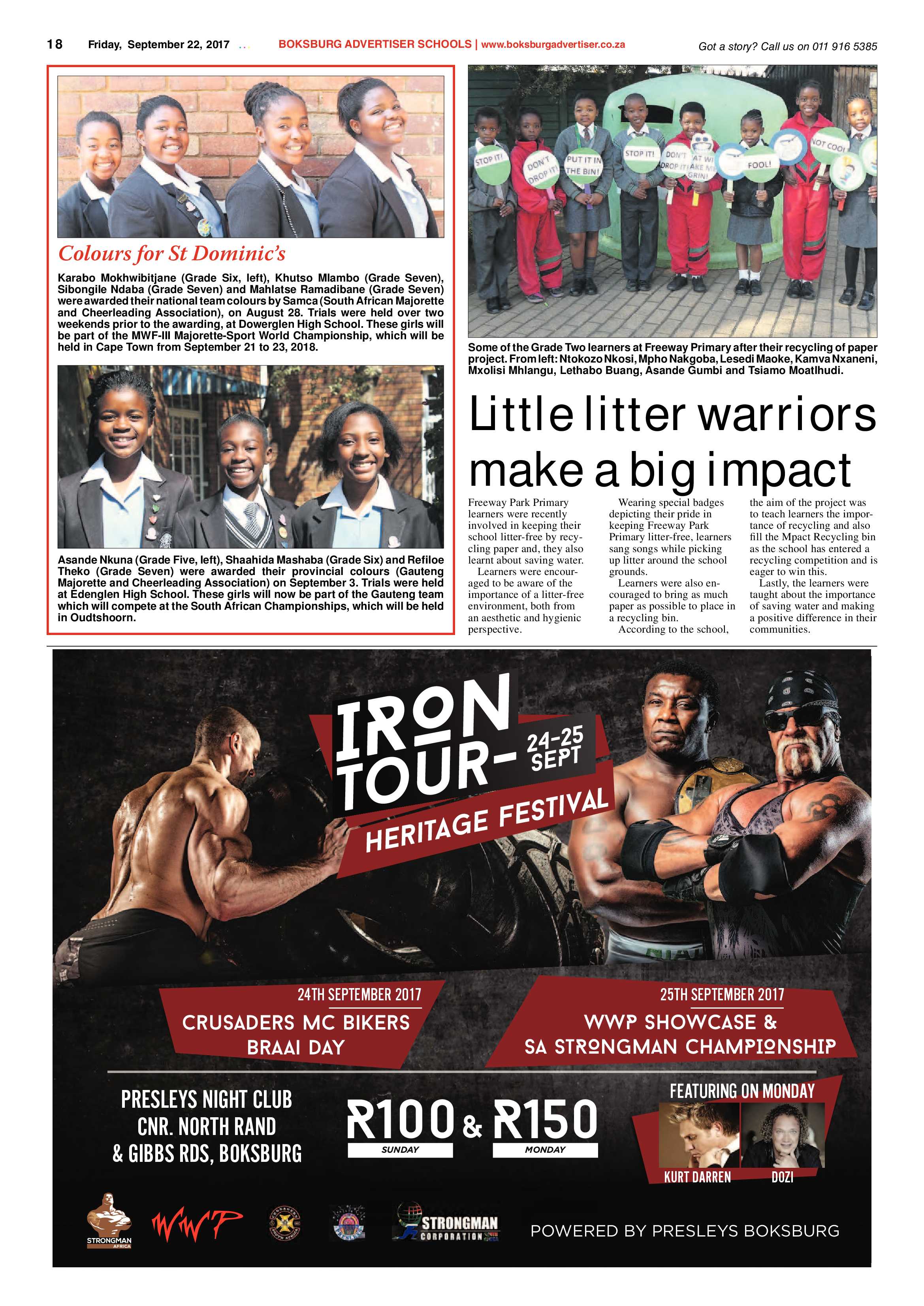 Boksburg Advertiser 19 September 2017 page 18