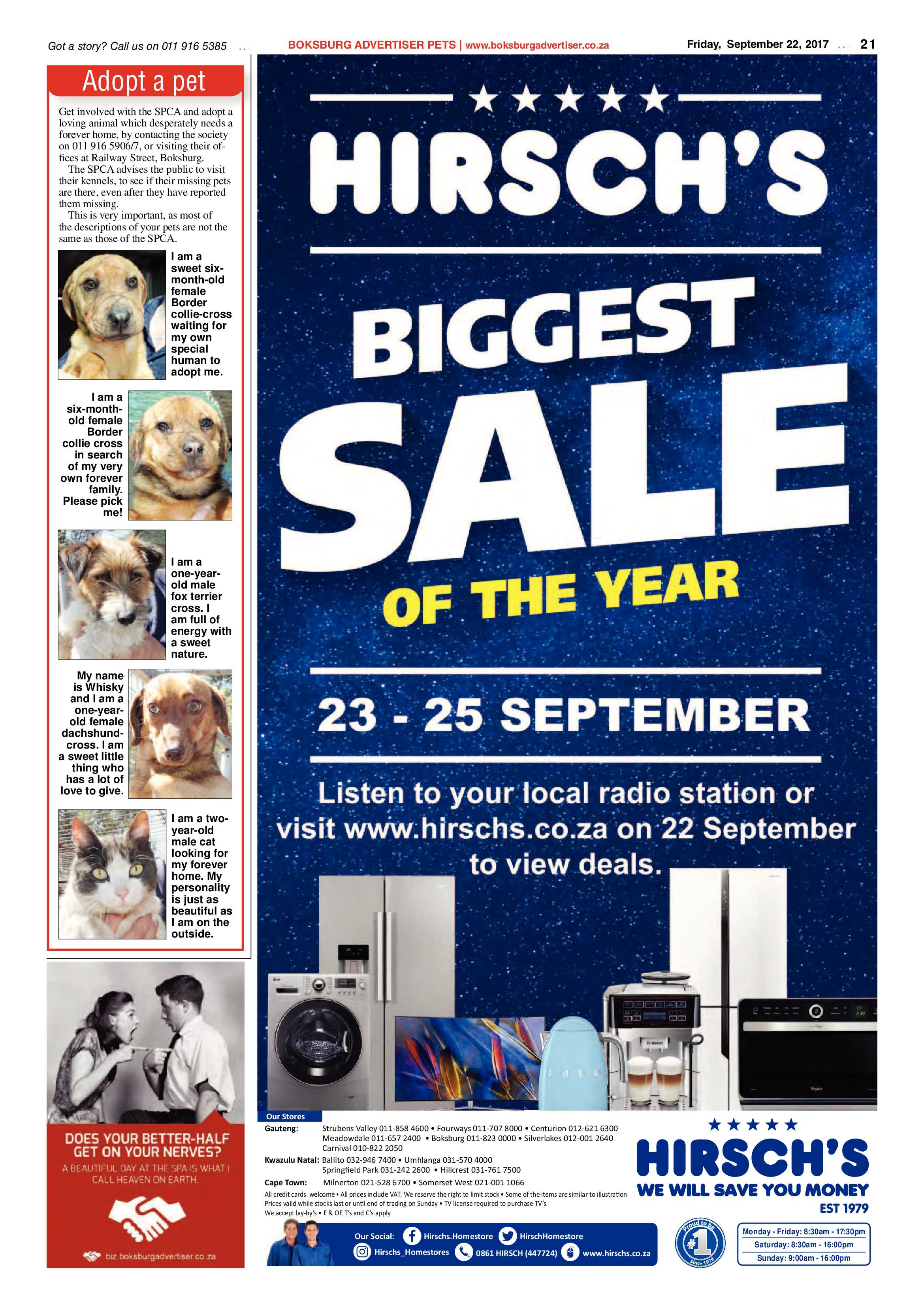 Boksburg Advertiser 19 September 2017 page 21