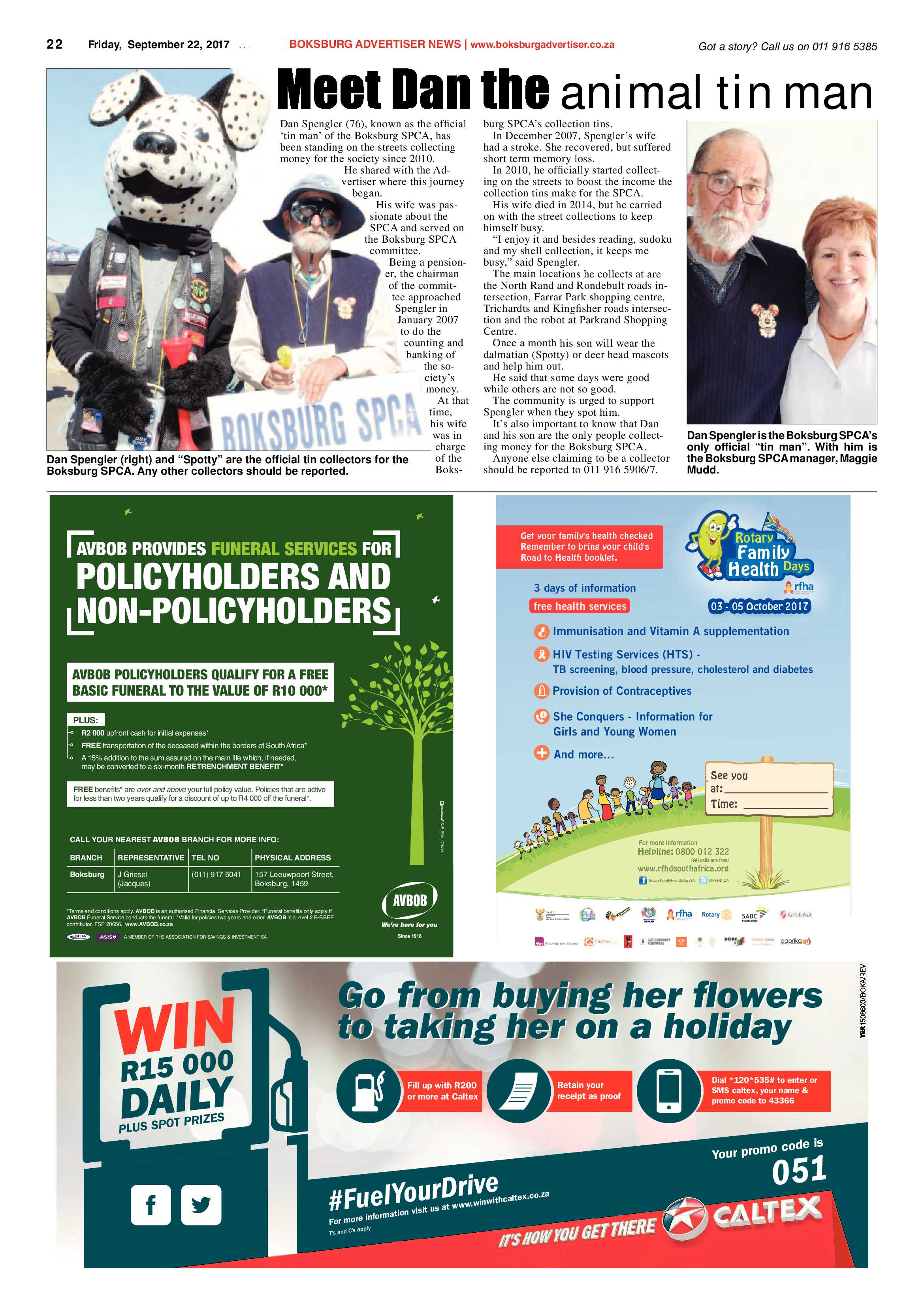 Boksburg Advertiser 19 September 2017 page 22