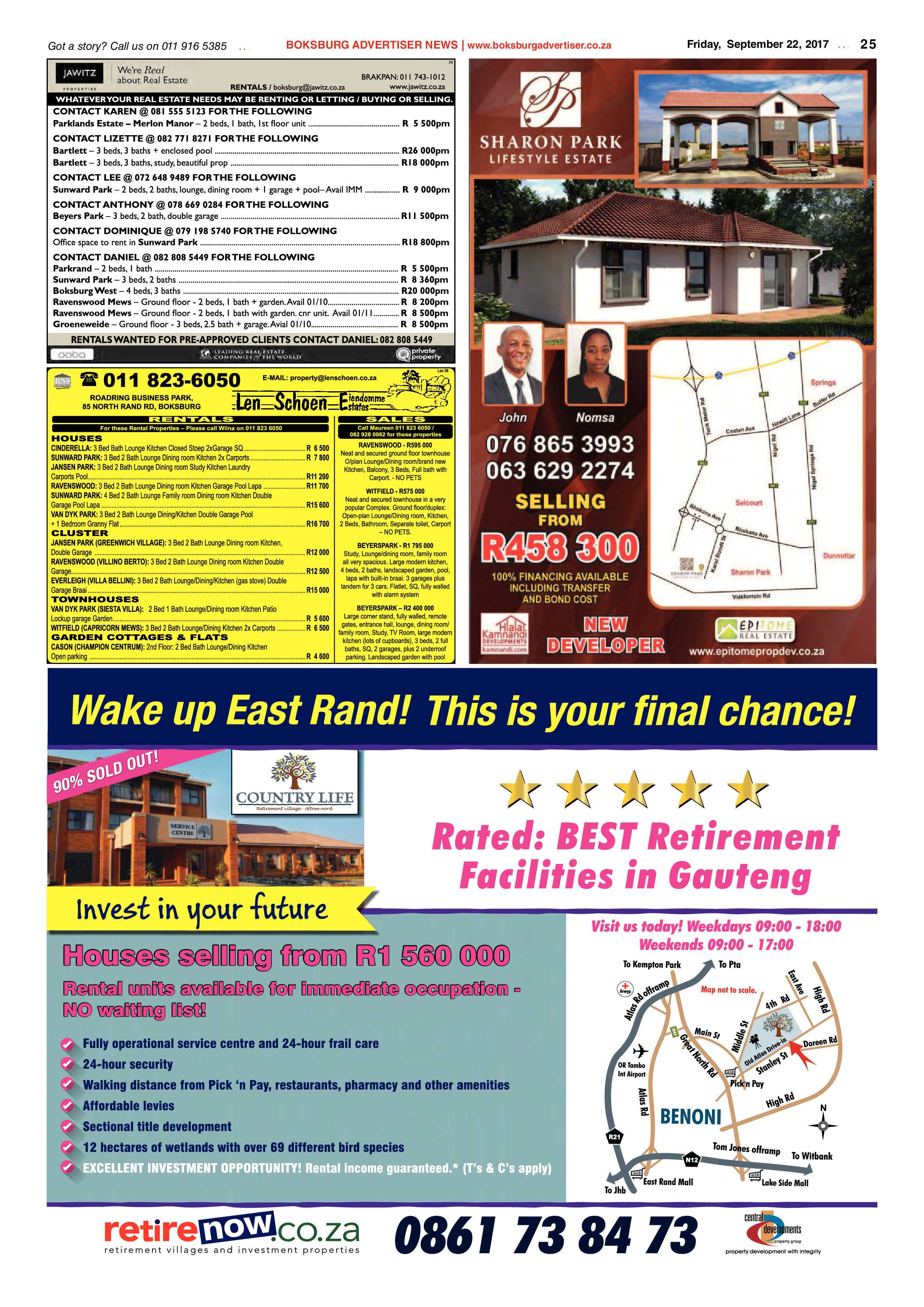 Boksburg Advertiser 19 September 2017 page 25
