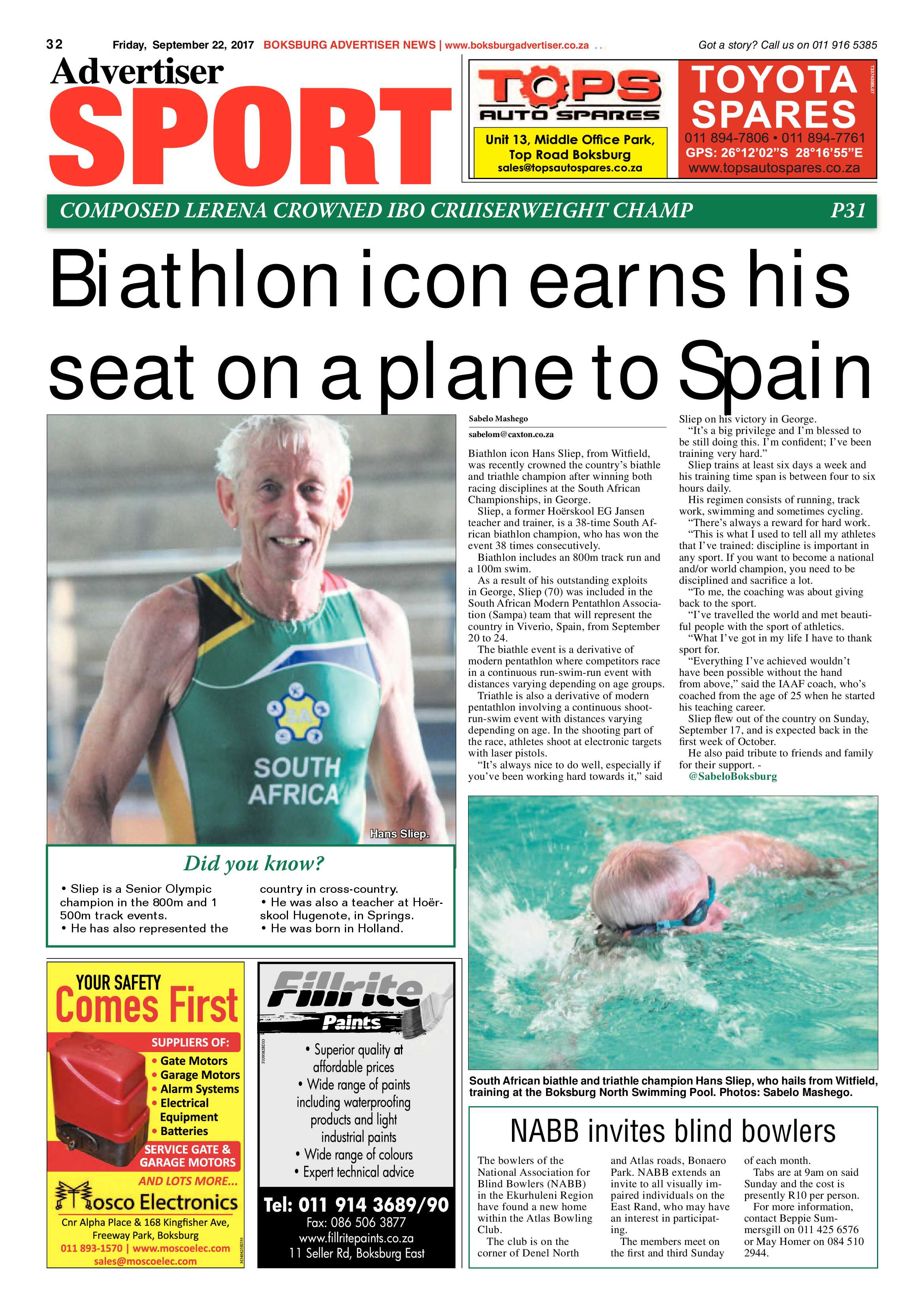 Boksburg Advertiser 19 September 2017 page 32