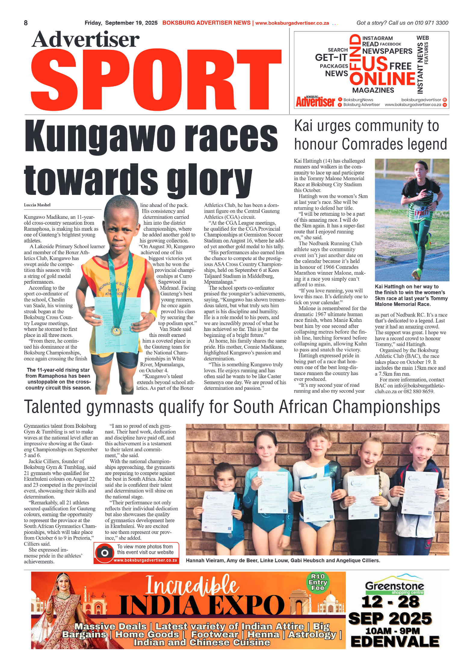 Boksburg Advertiser 19 September 2025 page 10
