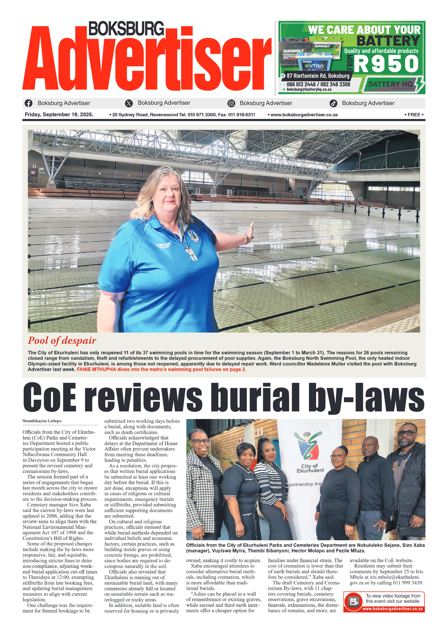 Boksburg Advertiser 19 September 2025 page 3