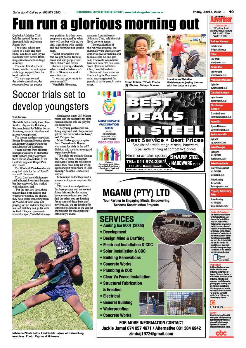 Boksburg Advertiser 1 April 2022 page 19