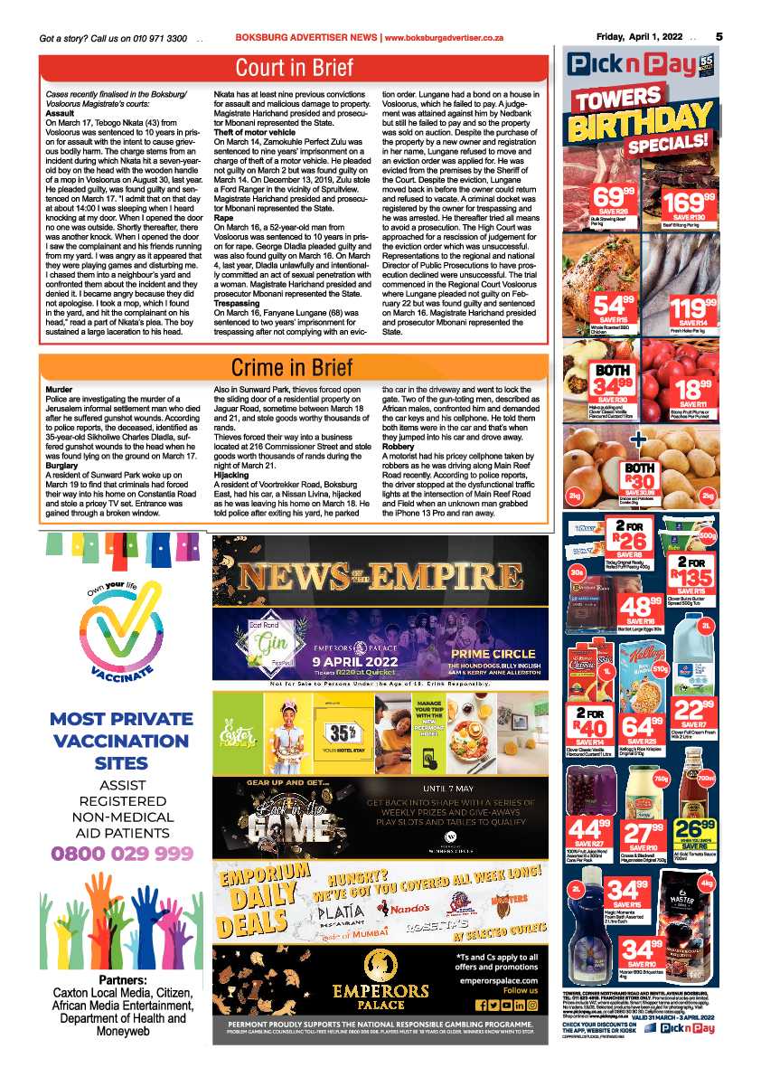 Boksburg Advertiser 1 April 2022 page 5