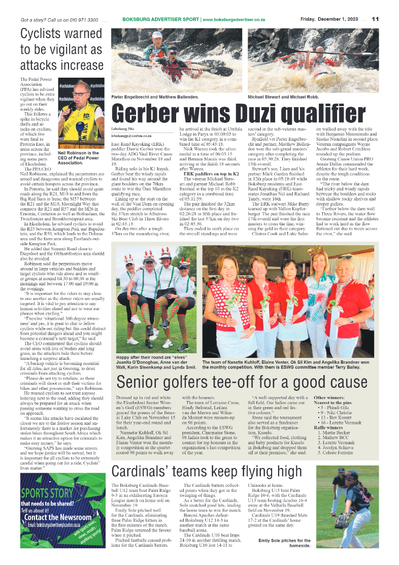 Boksburg Advertiser 1 December 2023 page 11