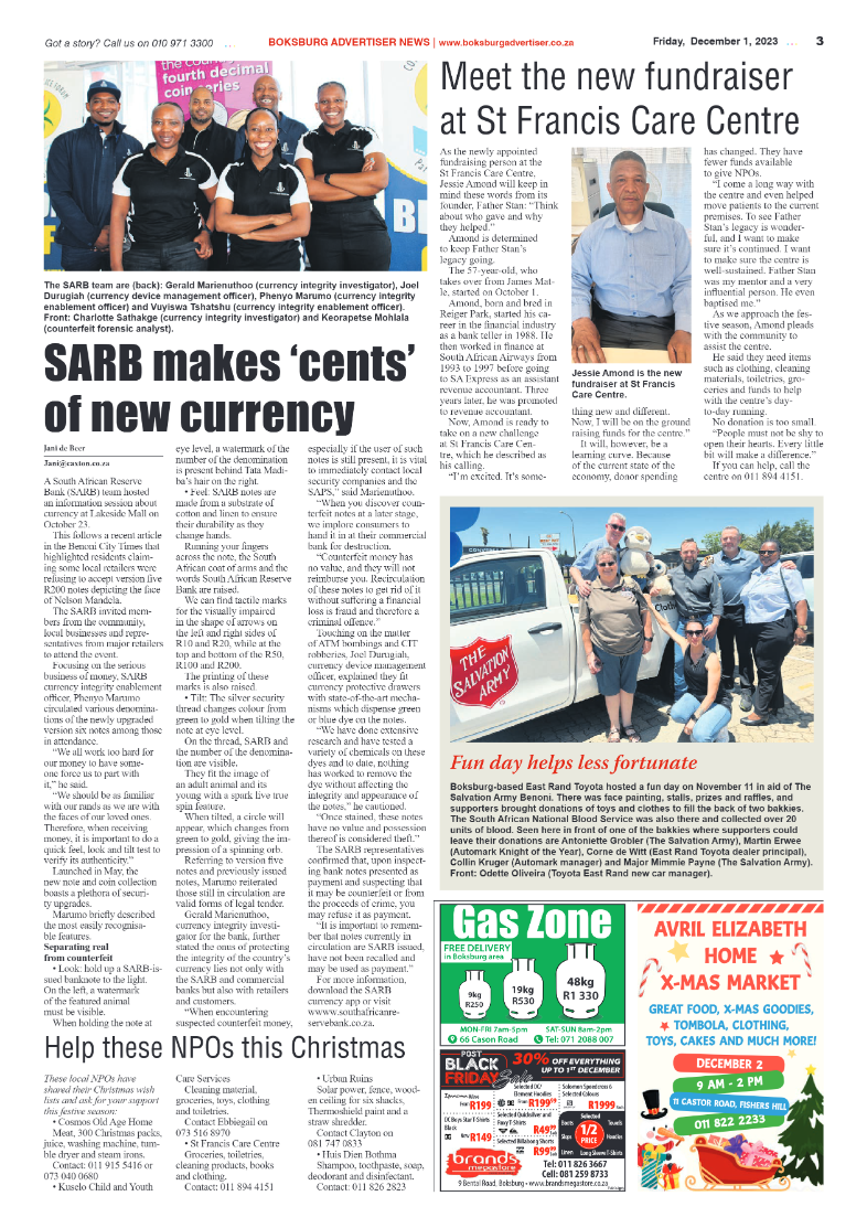 Boksburg Advertiser 1 December 2023 page 3