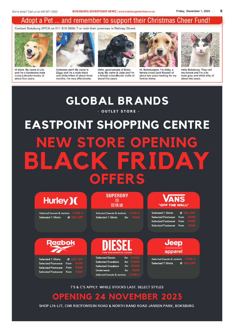 Boksburg Advertiser 1 December 2023 page 5