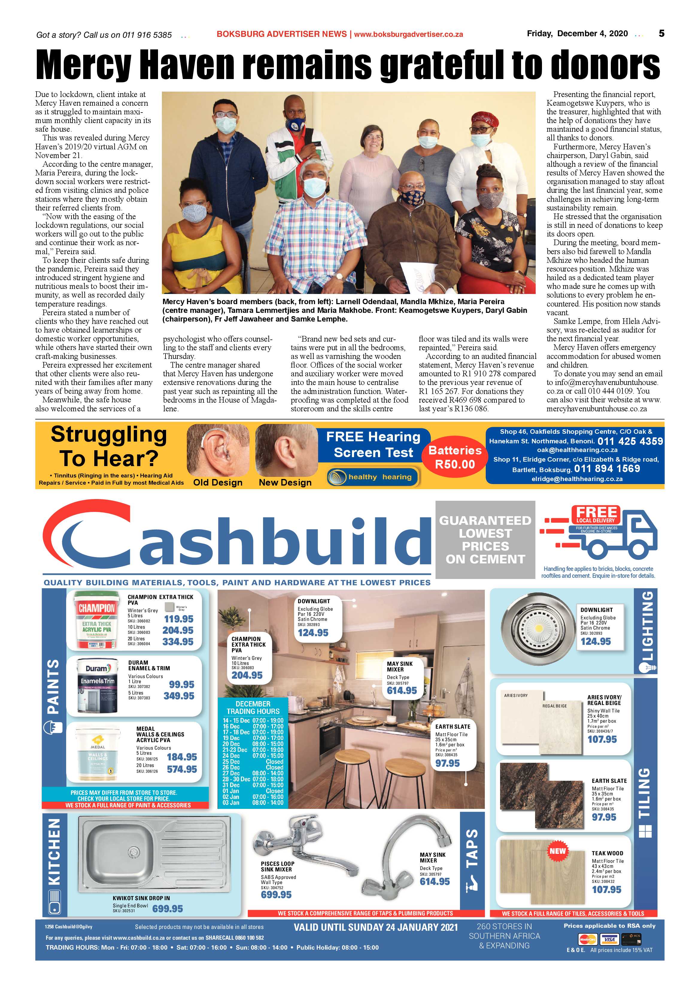 Boksburg Advertiser 1 December  2020 page 5