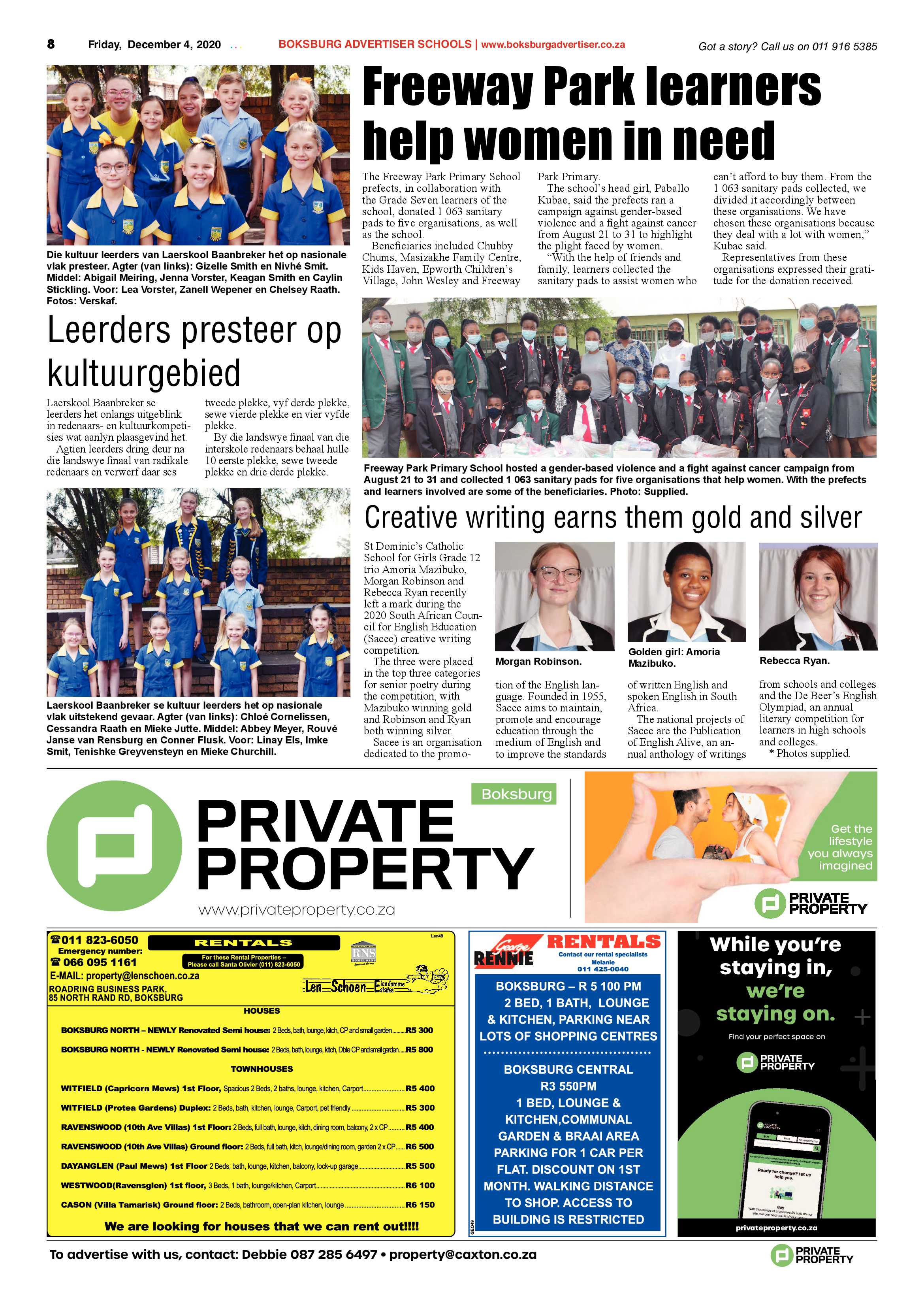 Boksburg Advertiser 1 December  2020 page 8