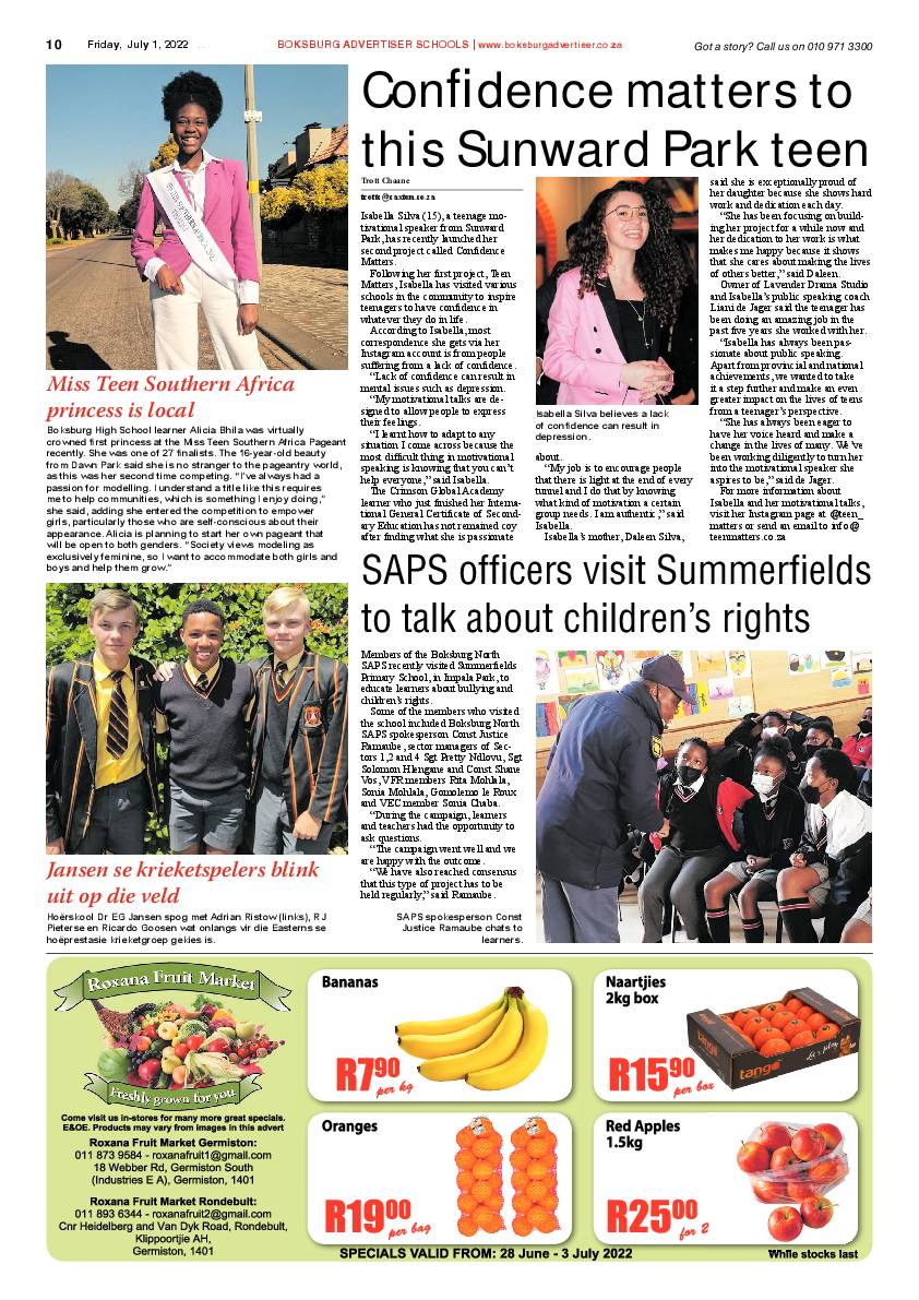 Boksburg Advertiser 1 July 2022 page 10