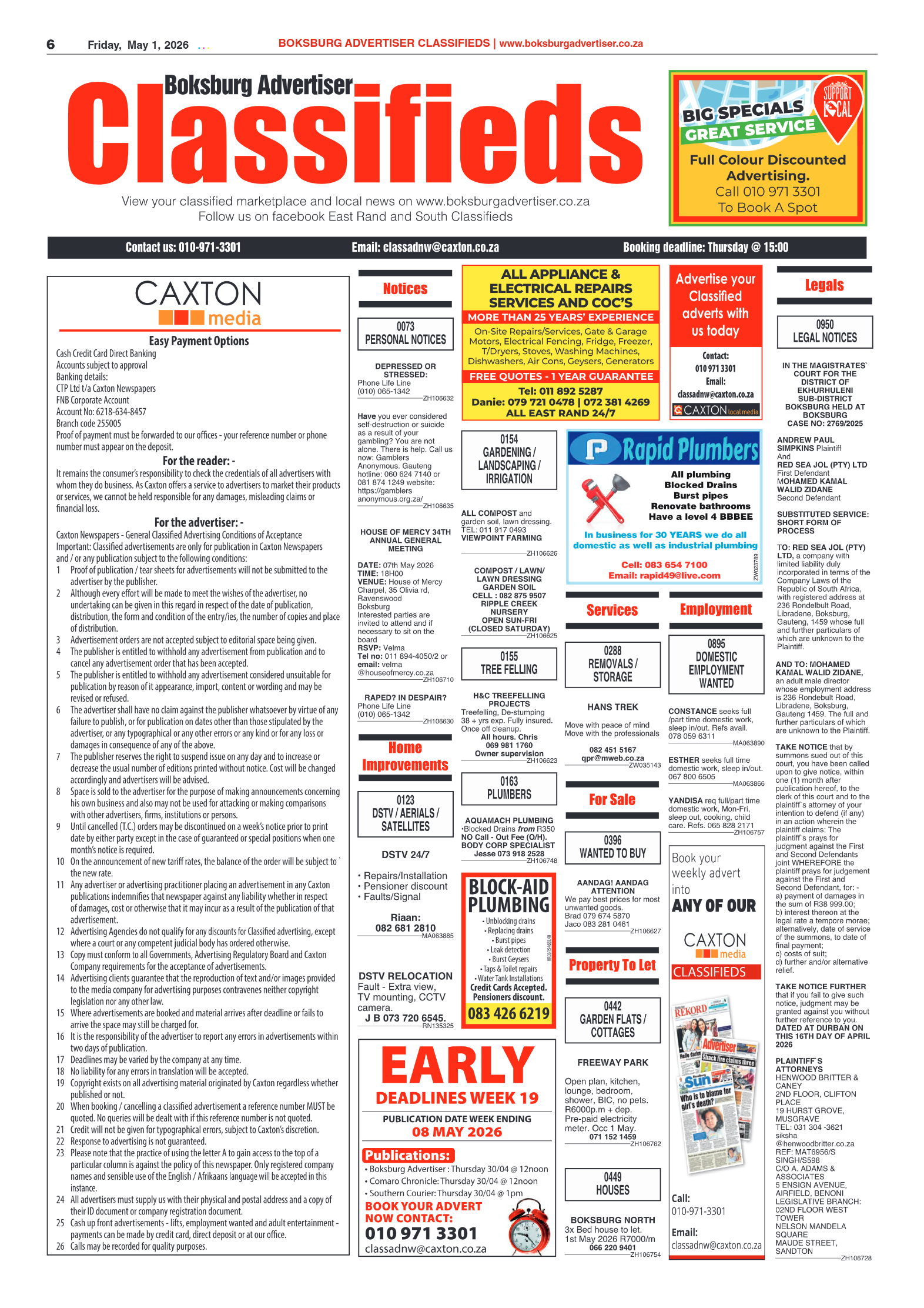 Boksburg Advertiser 1 May 2026 page 6