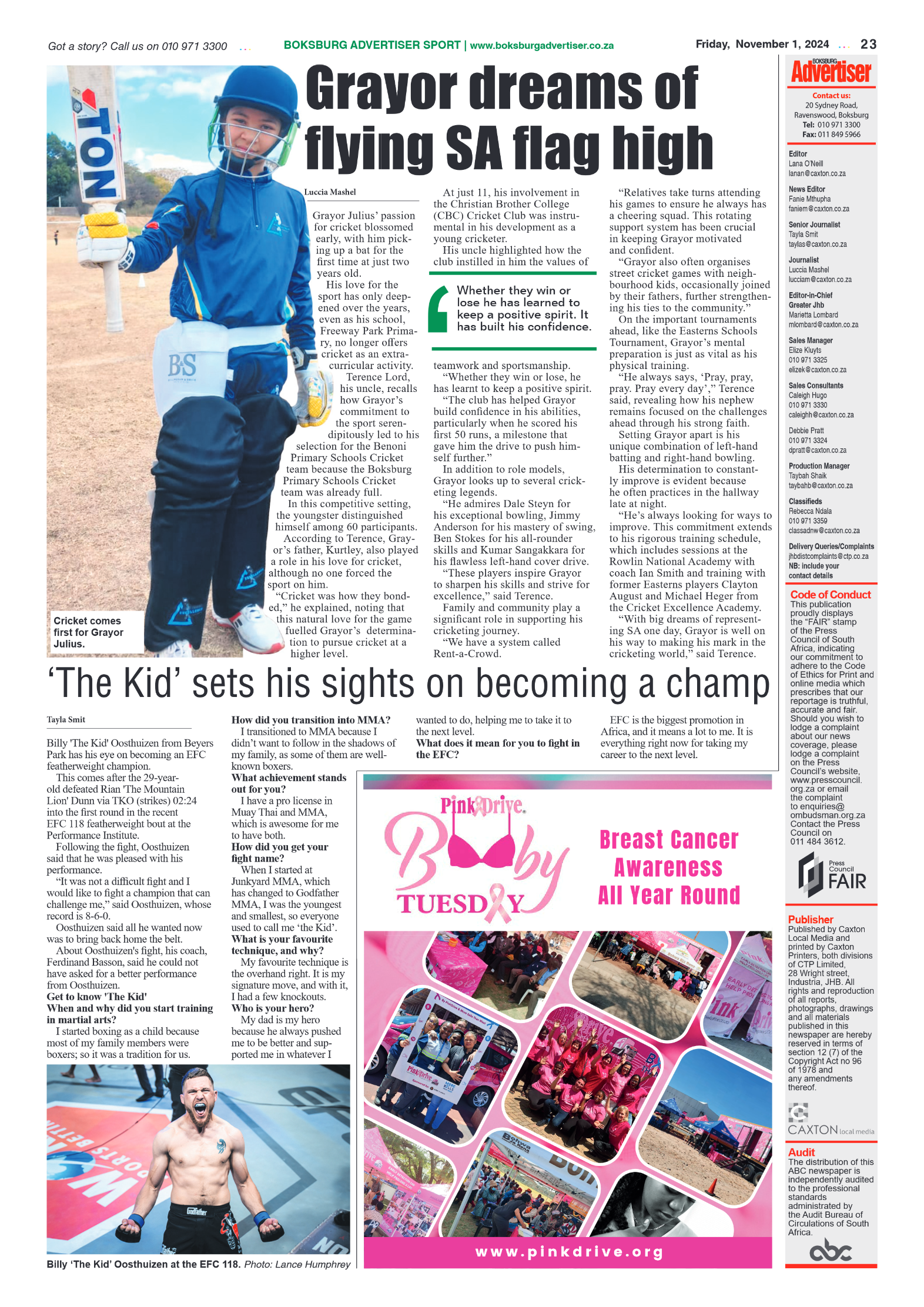 Boksburg Advertiser 1 November 2024 page 15