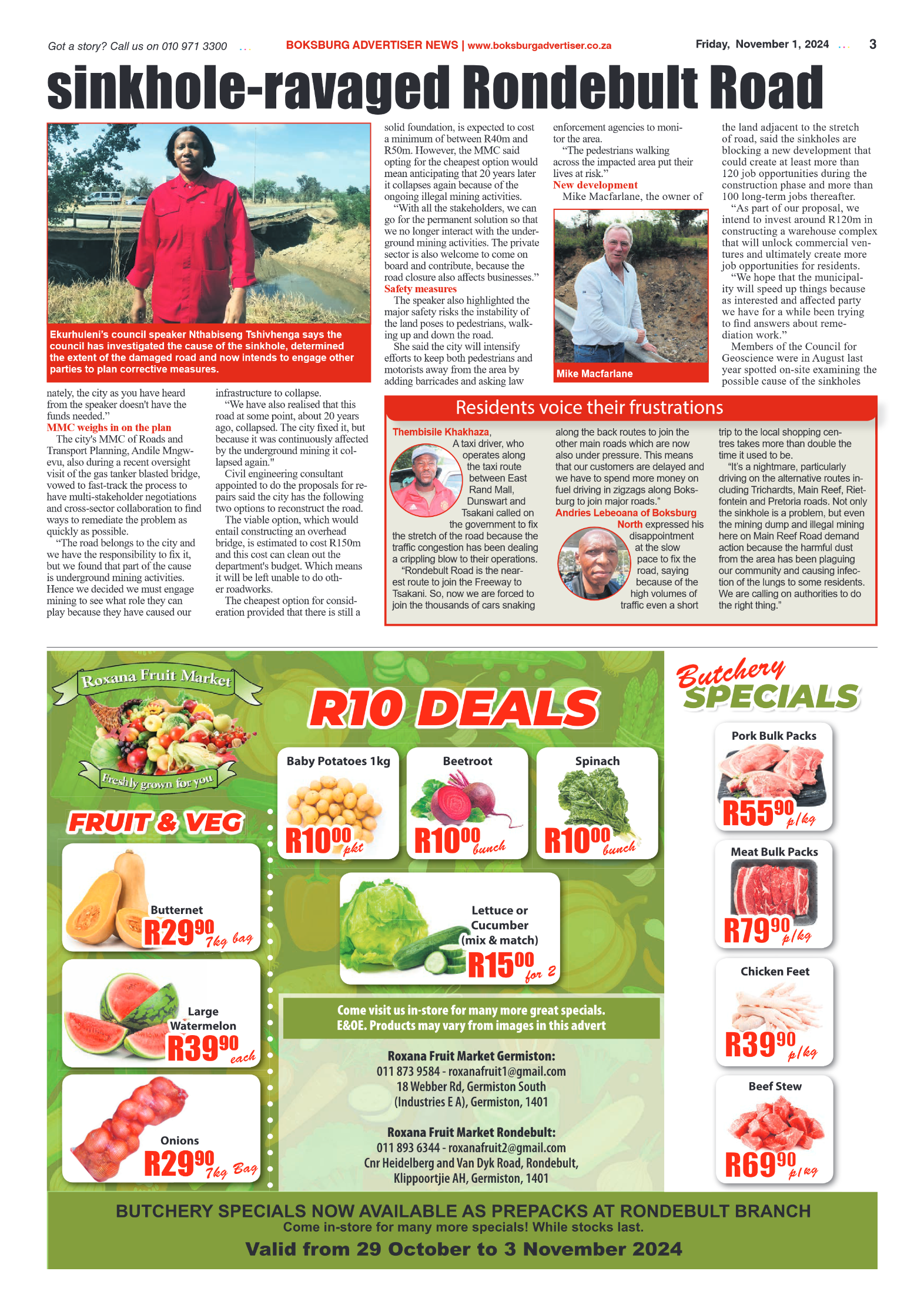 Boksburg Advertiser 1 November 2024 page 3
