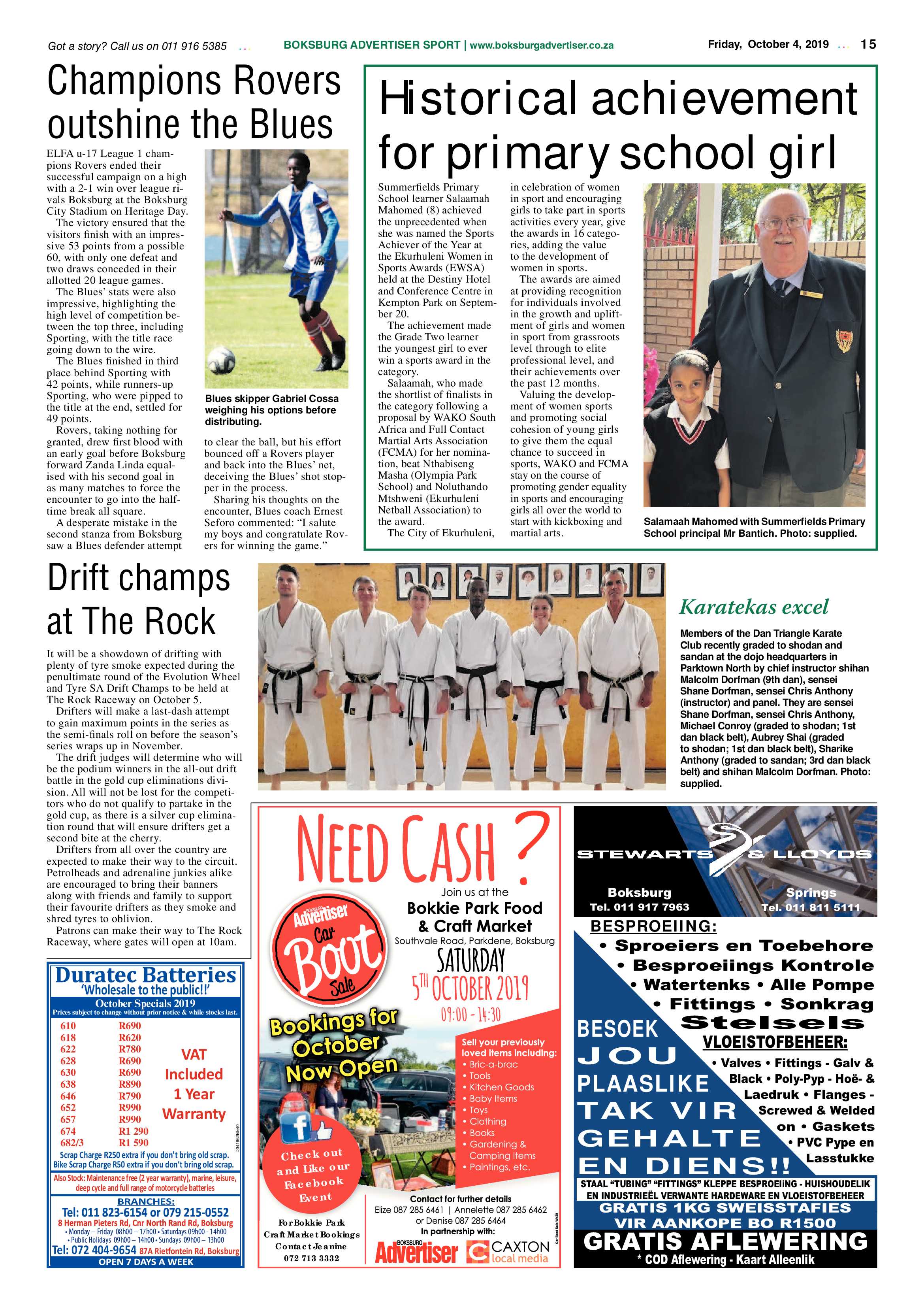 Boksburg Advertiser 1 October 2019 page 15