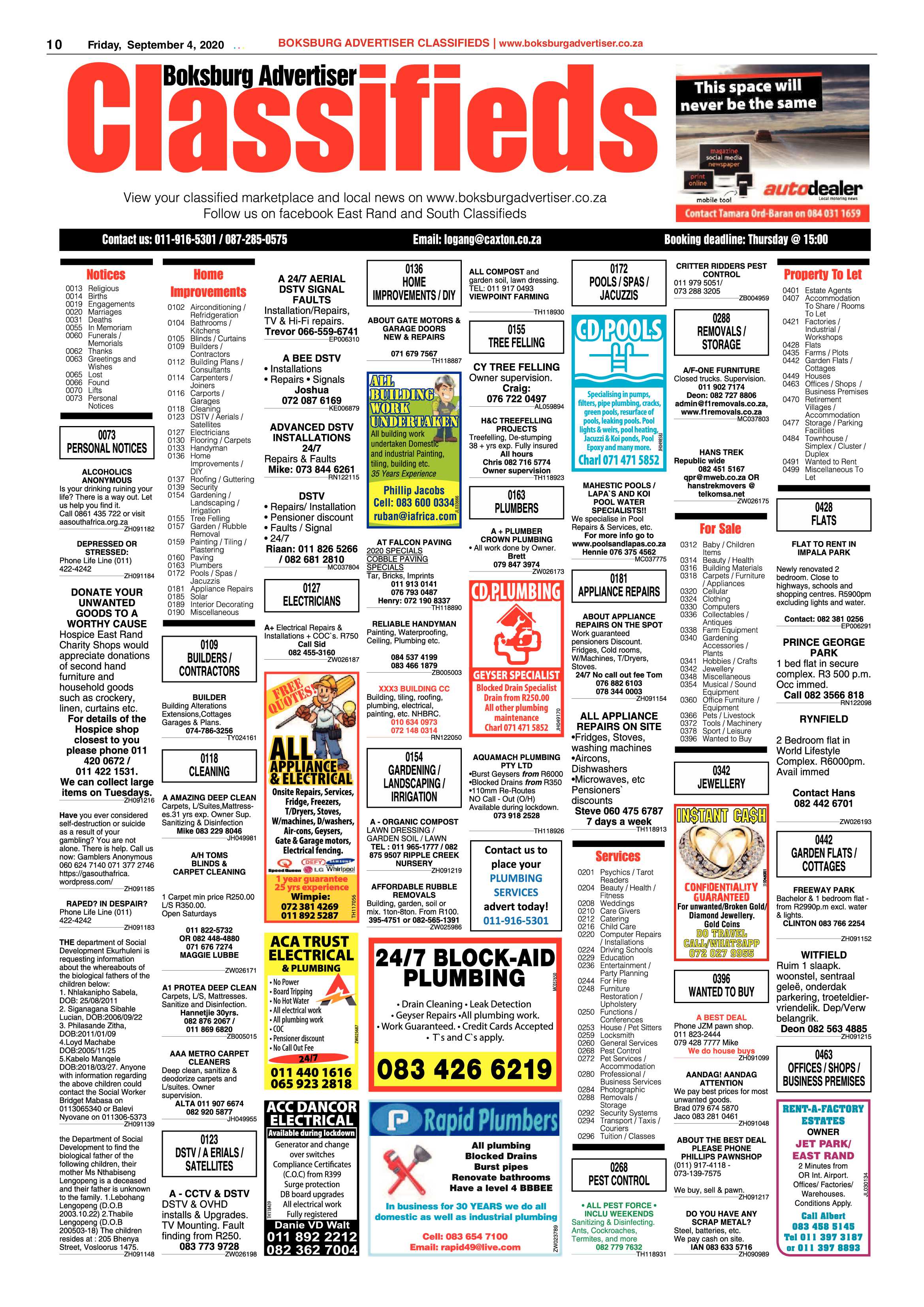 Boksburg Advertiser 1 September 2020 page 10