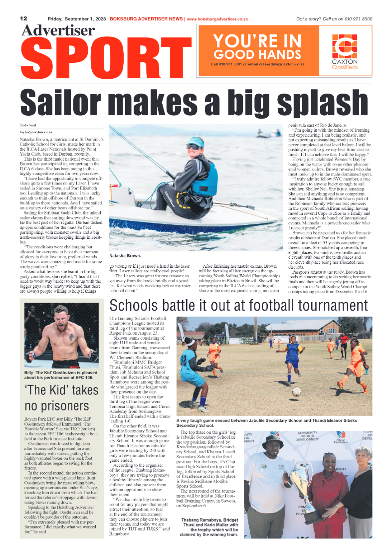 Boksburg Advertiser 1 September 2023 page 12