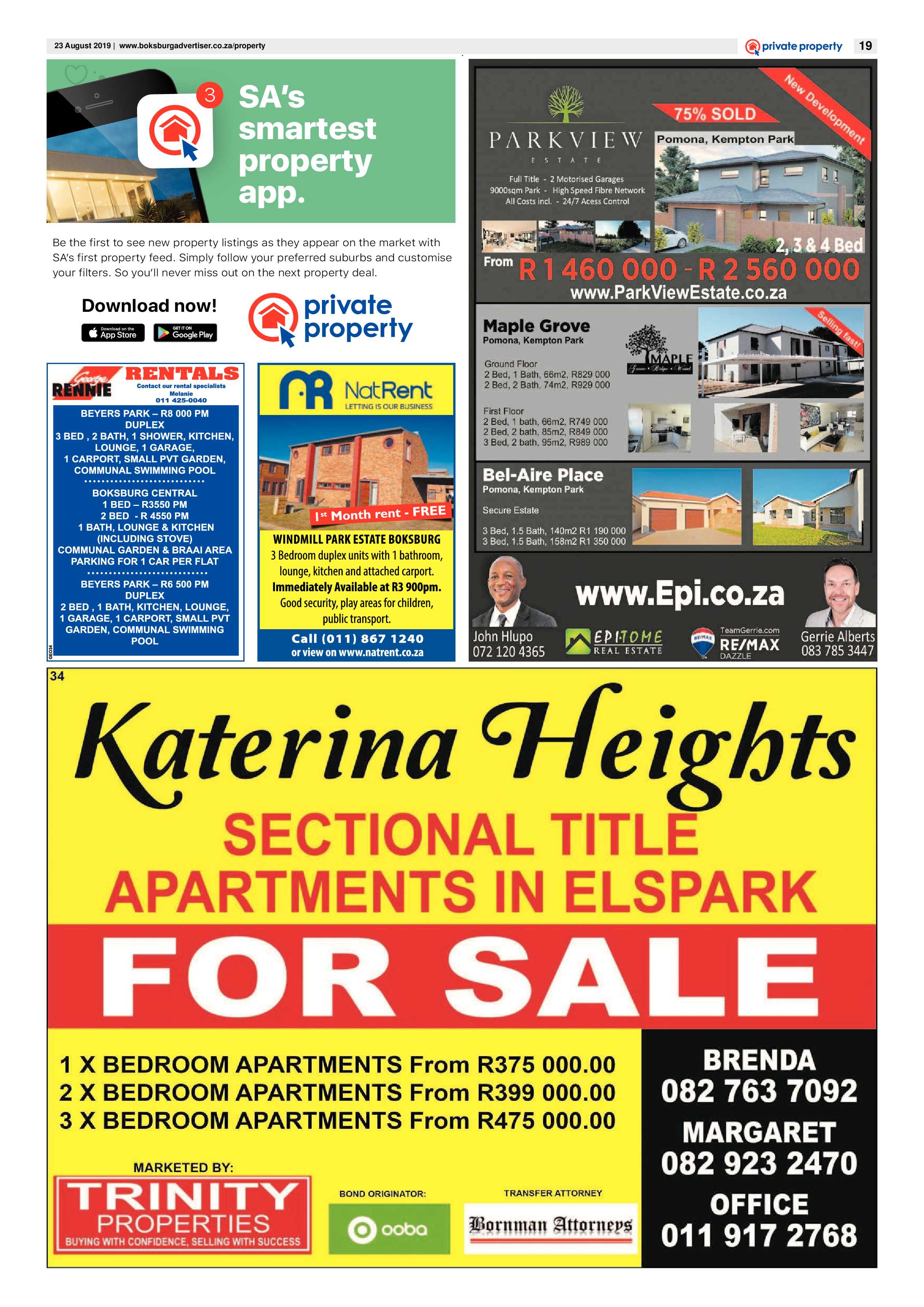Boksburg Advertiser 20 August 2019 page 19