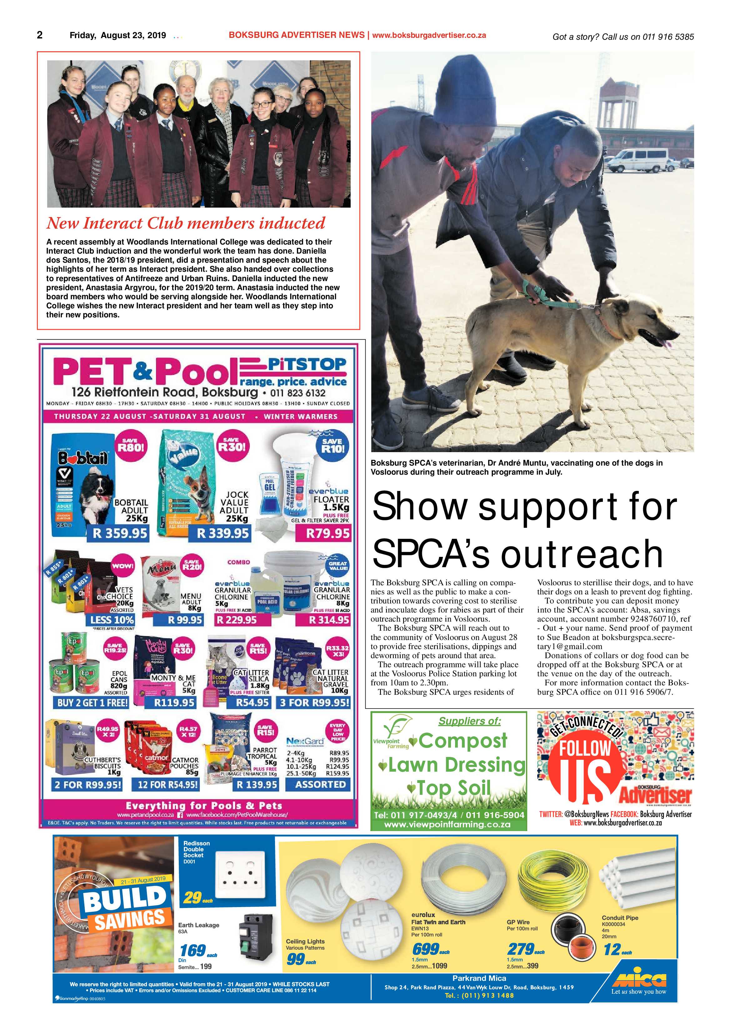 Boksburg Advertiser 20 August 2019 page 2