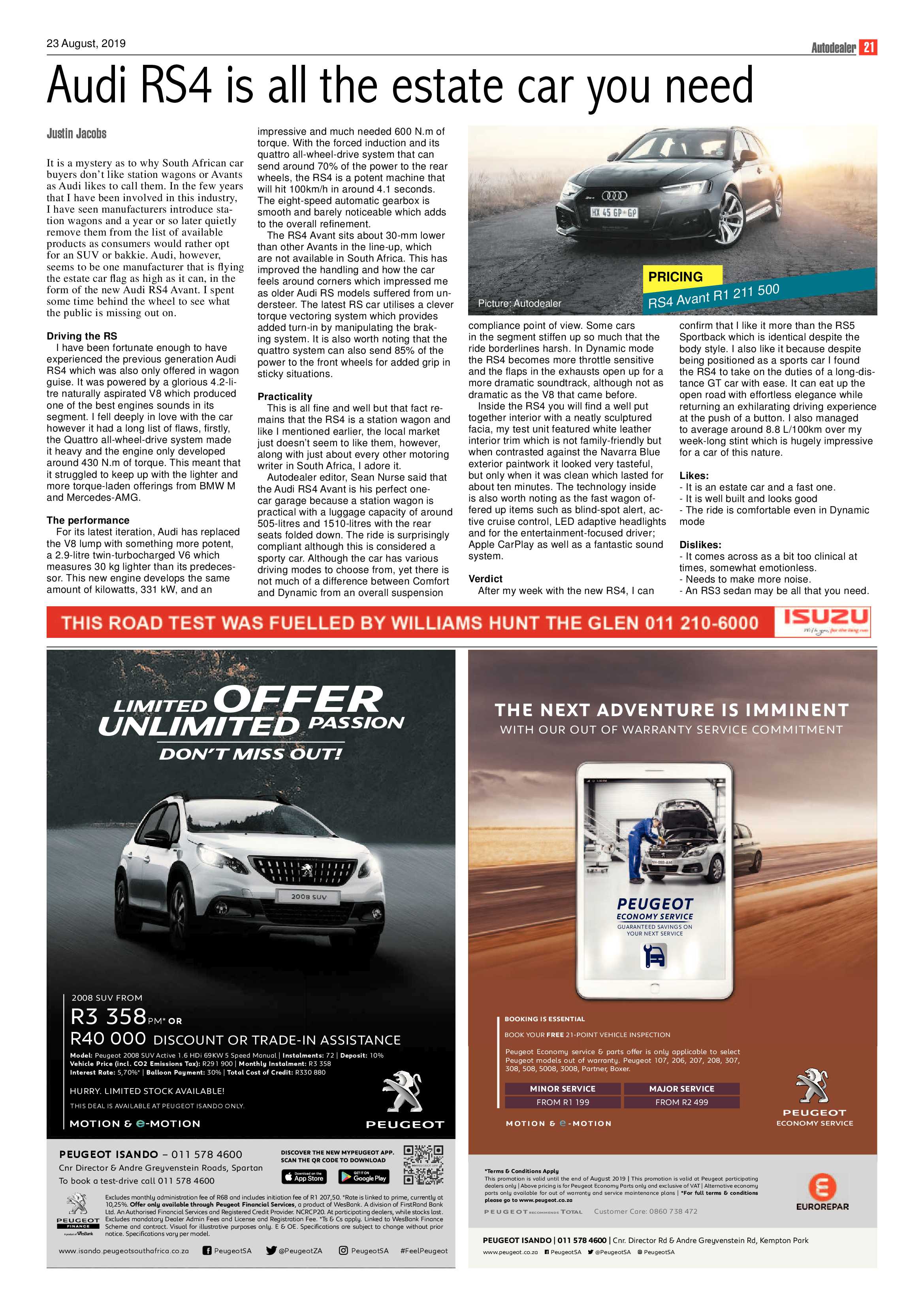 Boksburg Advertiser 20 August 2019 page 21